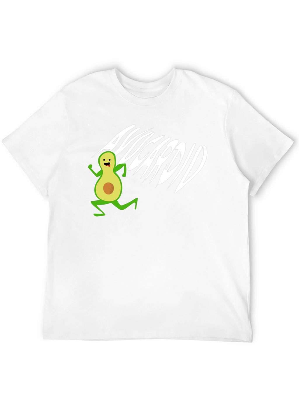 Avocardio T-Shirt - Black Cotton Avocado Run Tee