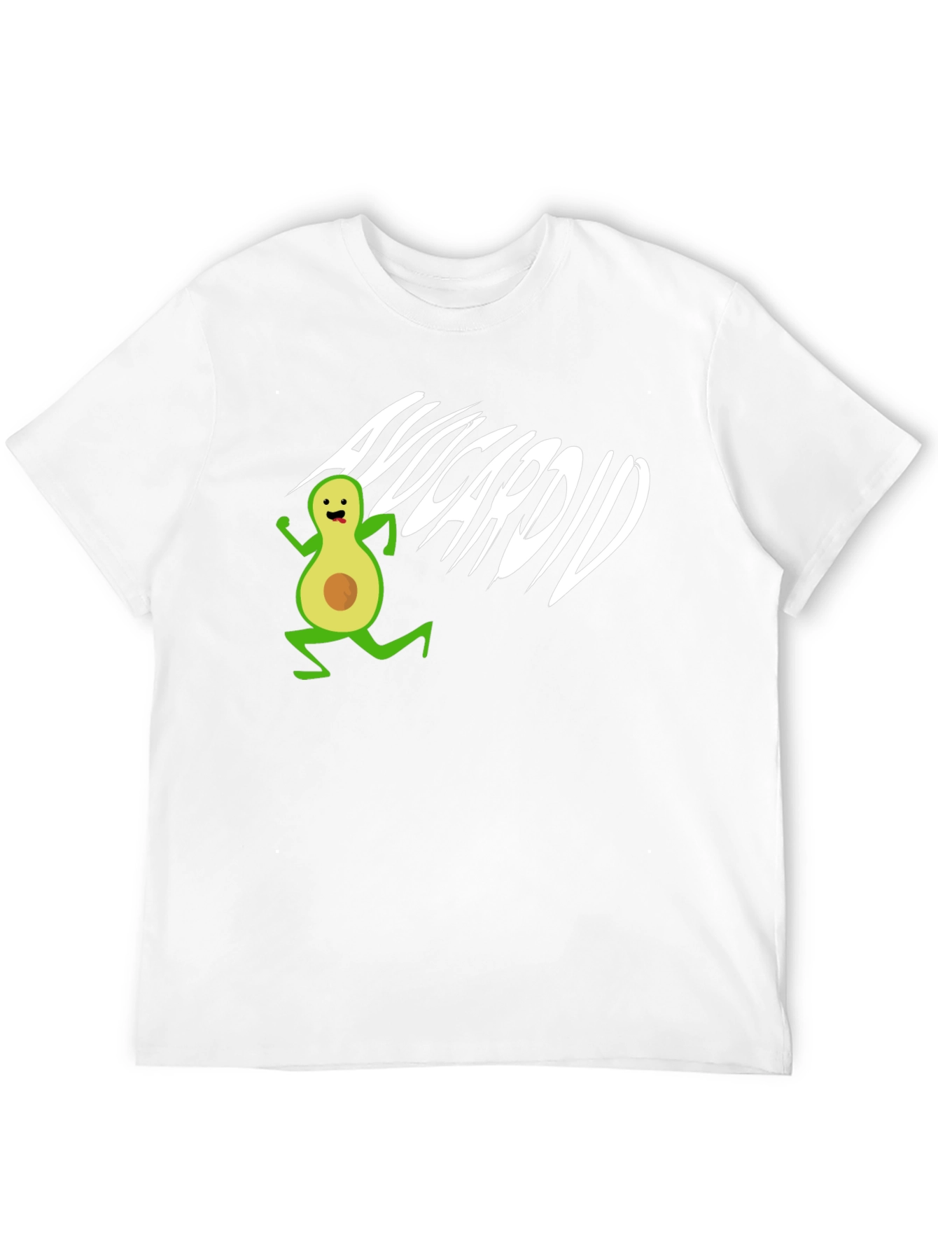 Avocardio T-Shirt - Black Cotton Avocado Run Tee