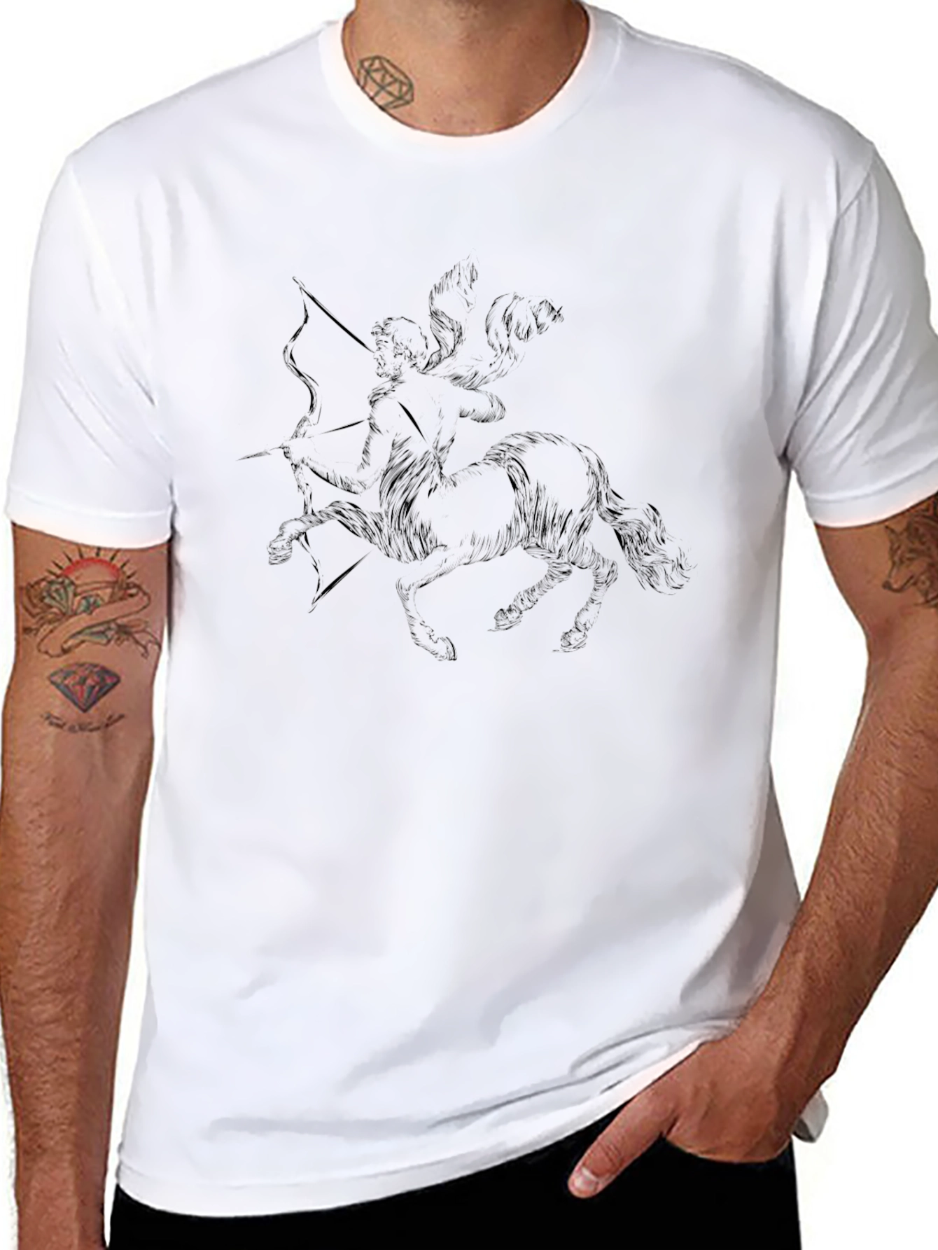 Sagittarius T-Shirt - Black Graphic Tee