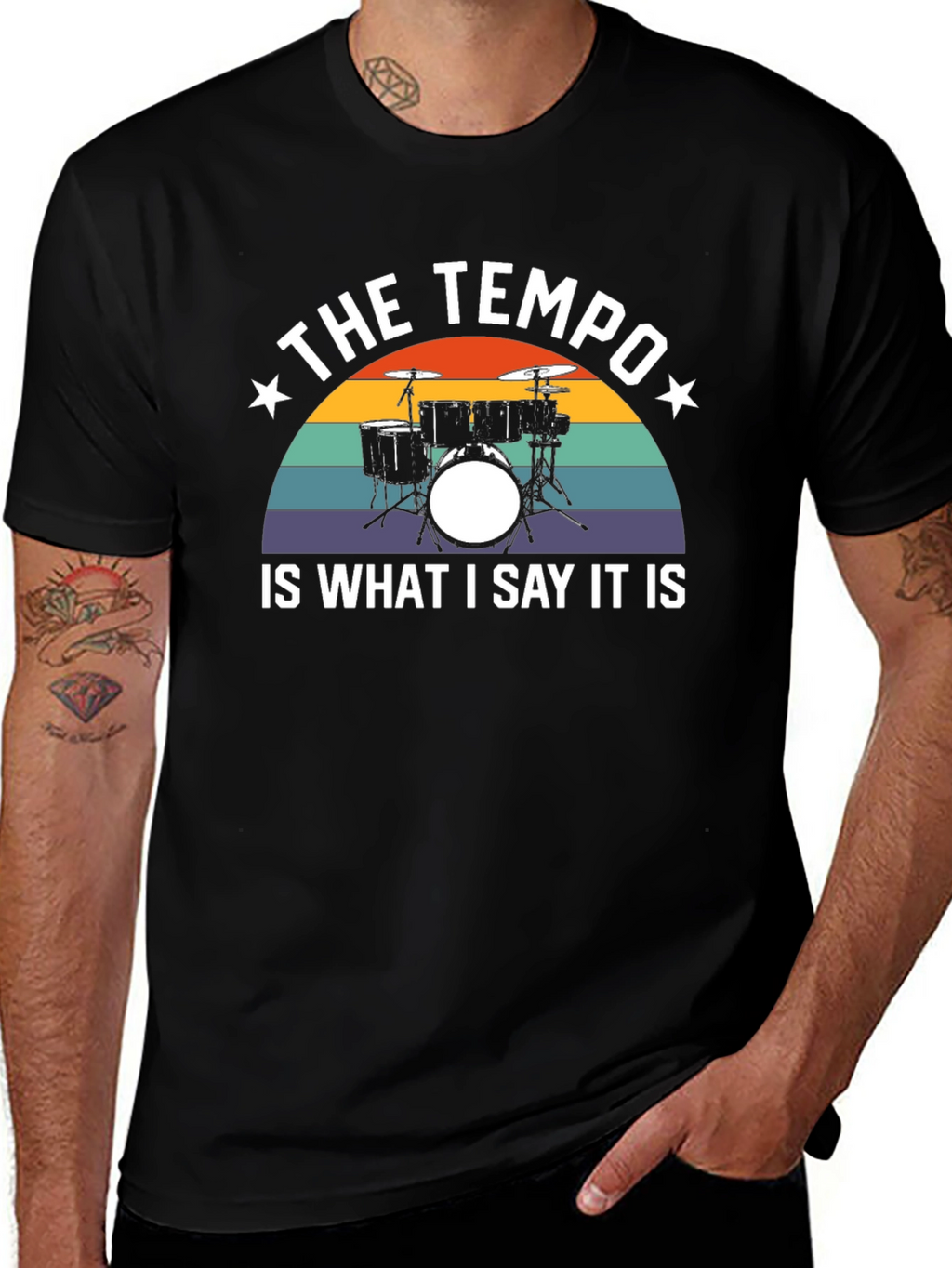 The Tempo Drum Set Graphic Tee