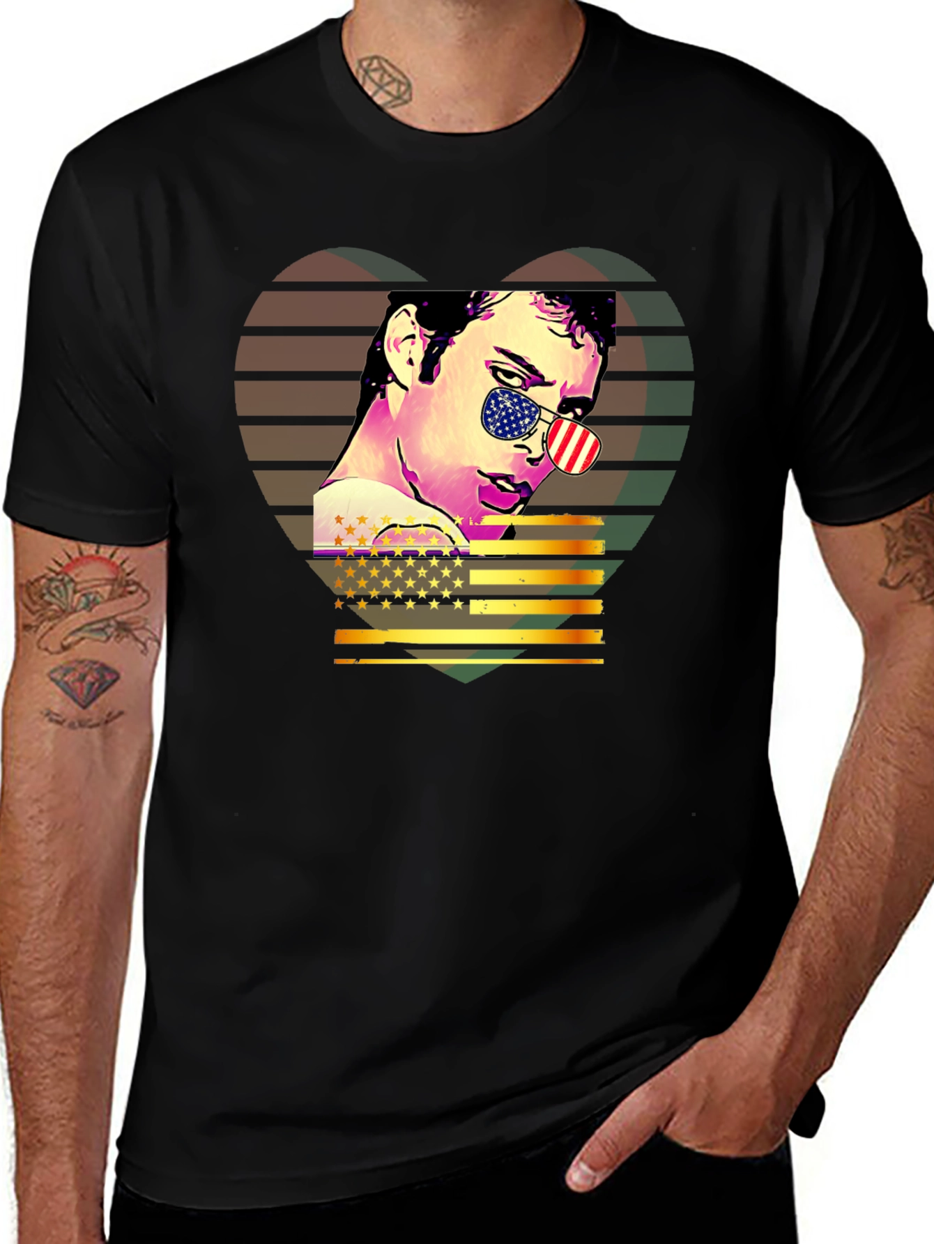Retro American Flag T-Shirt