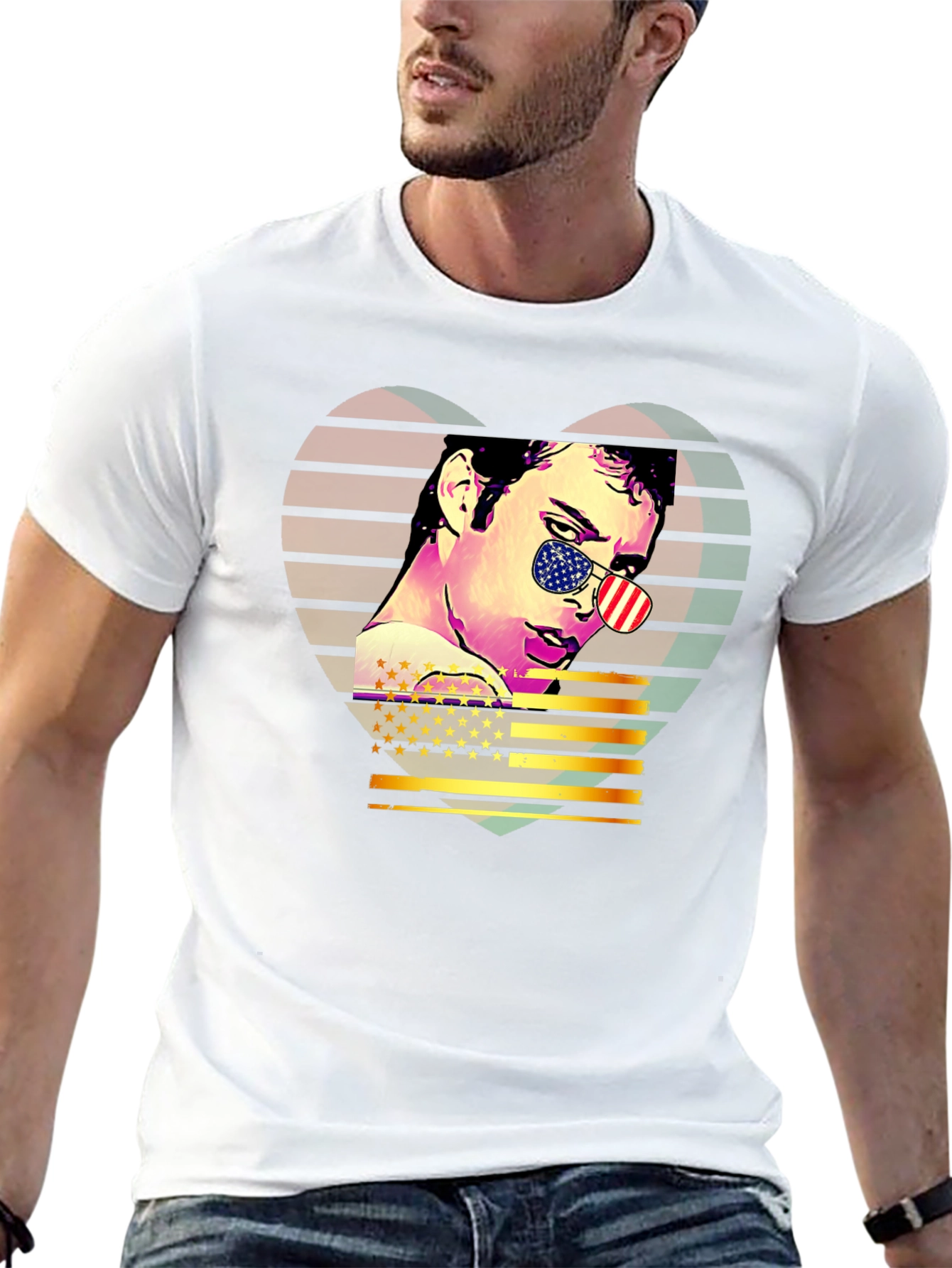 Retro American Flag T-Shirt