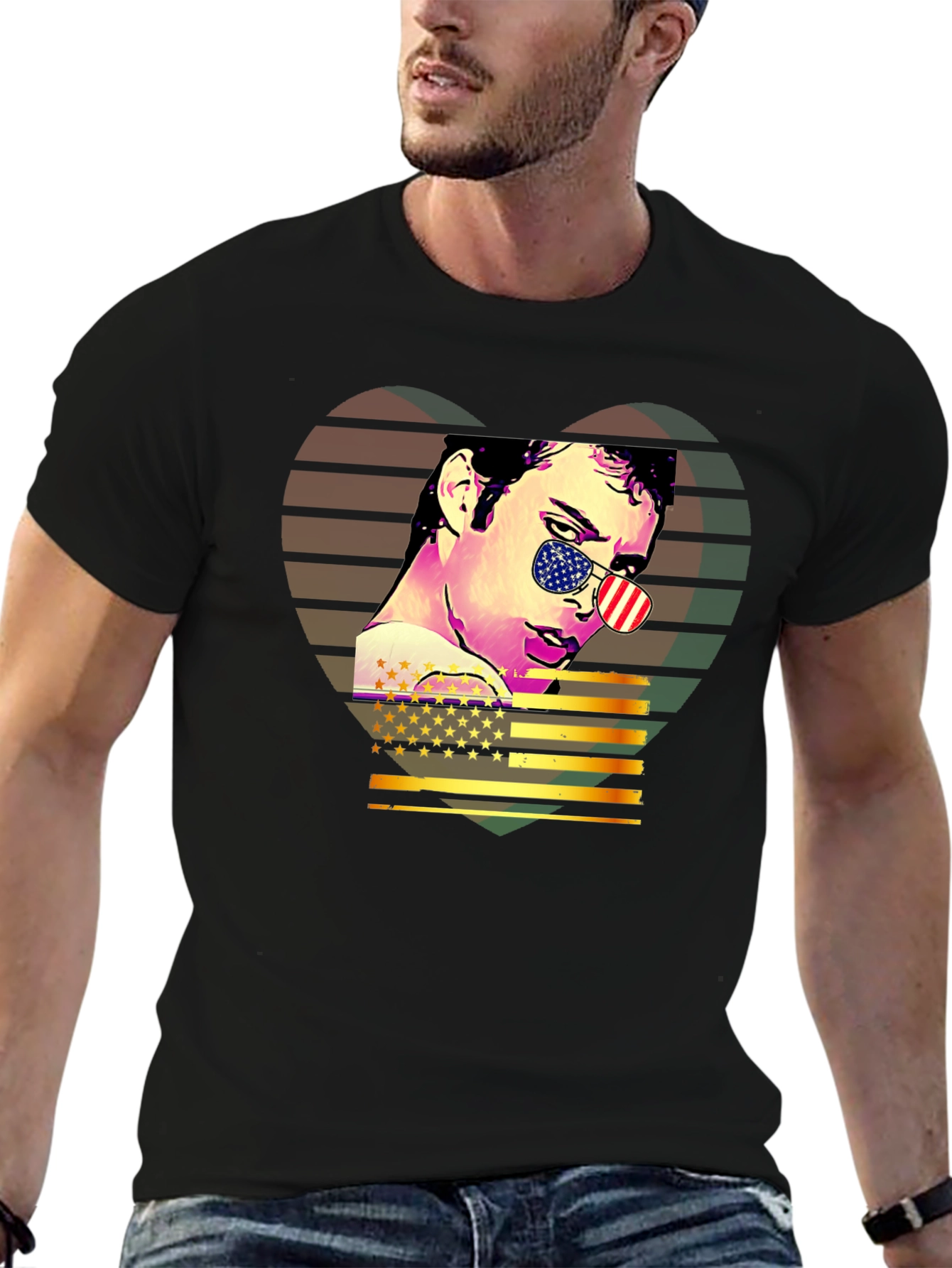 Retro American Flag T-Shirt