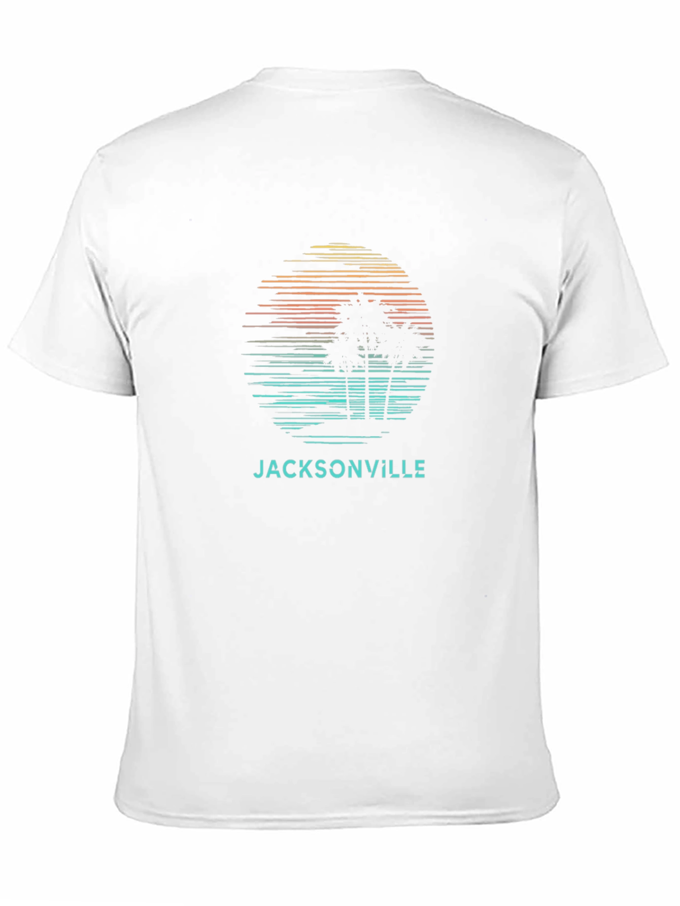 Jacksonville Palm Sunset Graphic Tee - Black