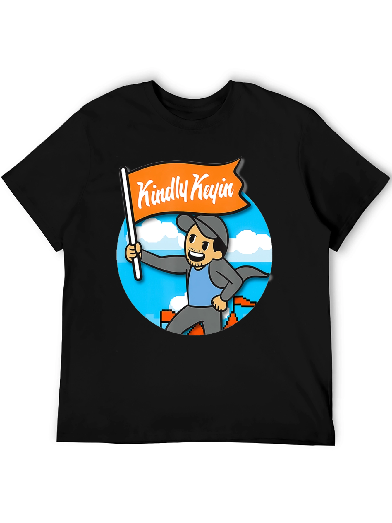 Kindly Kevin T-Shirt - Gamer Cartoon Style