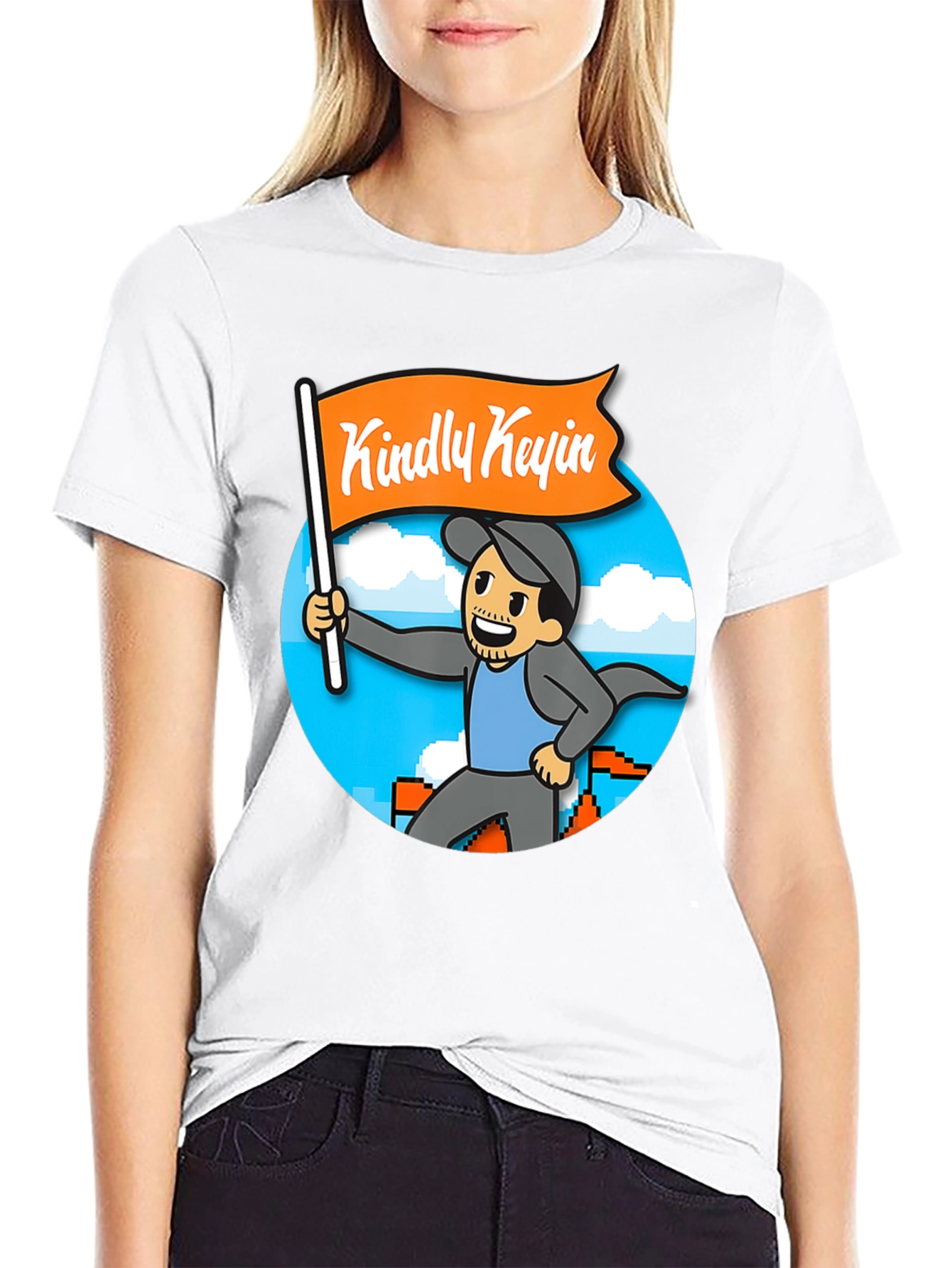 Kindly Kevin T-Shirt - Gamer Cartoon Style
