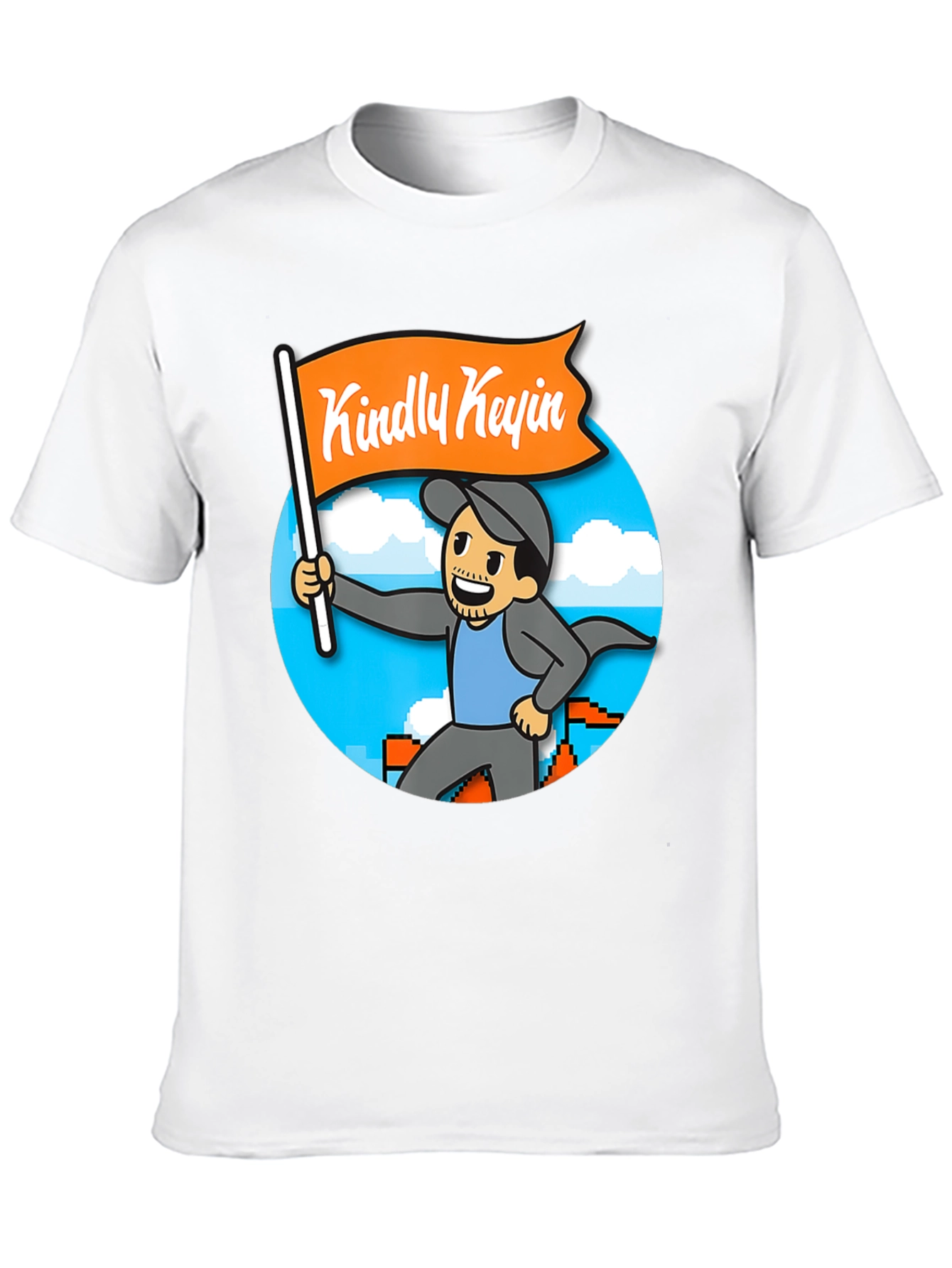 Kindly Kevin T-Shirt - Gamer Cartoon Style