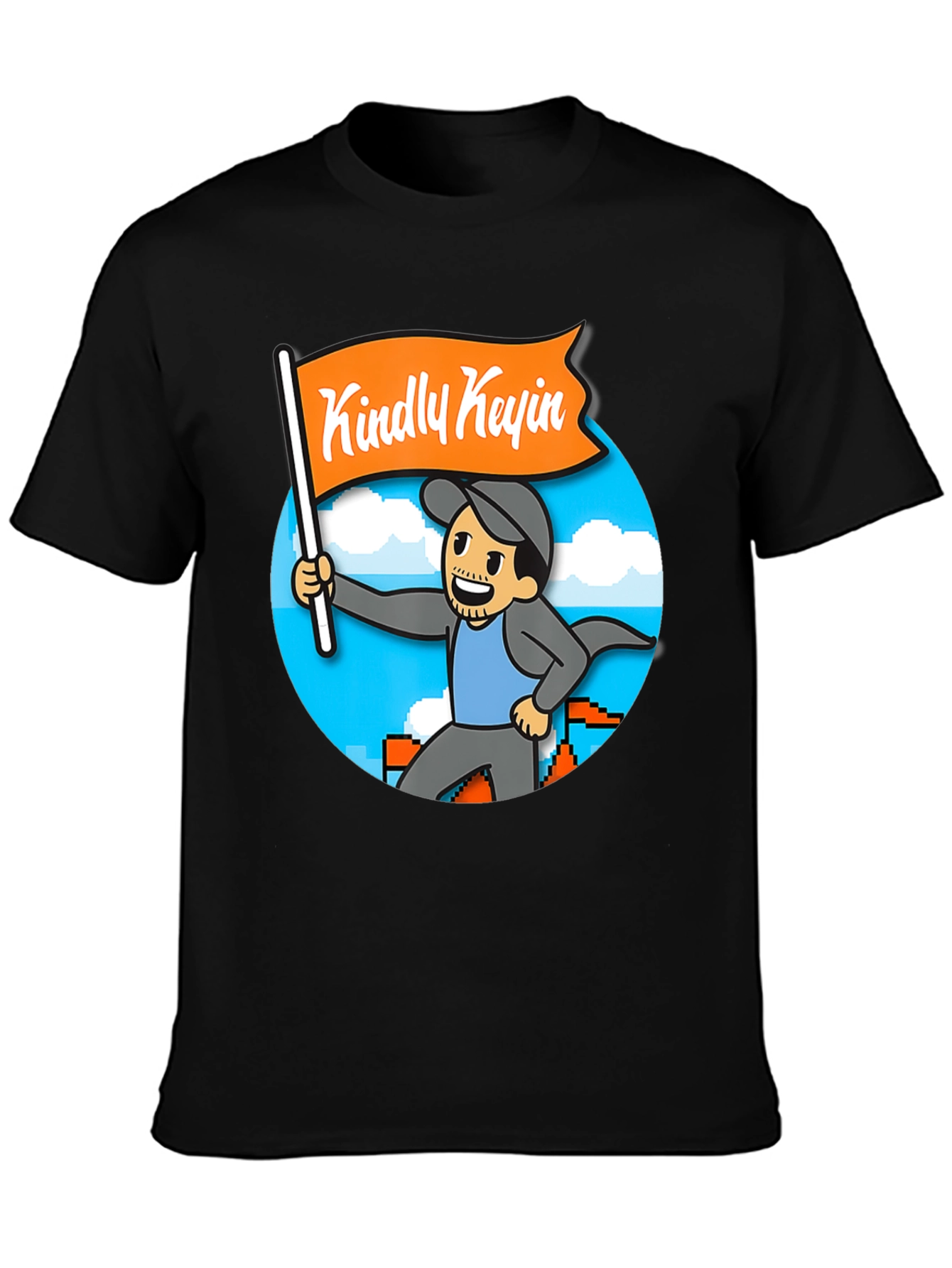 Kindly Kevin T-Shirt - Gamer Cartoon Style