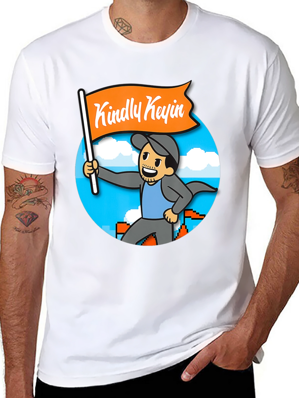 Kindly Kevin T-Shirt - Gamer Cartoon Style