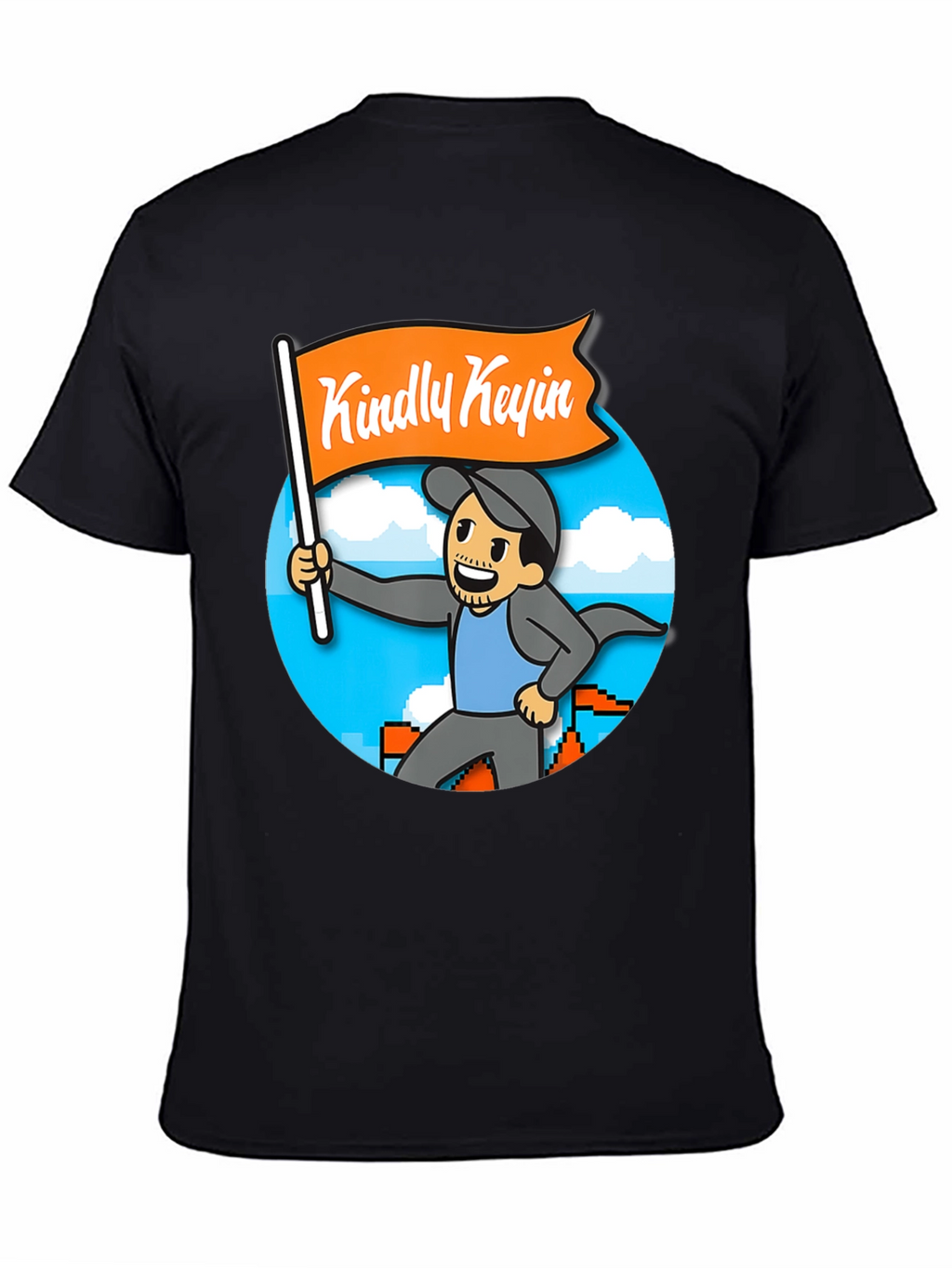 Kindly Kevin T-Shirt - Gamer Cartoon Style