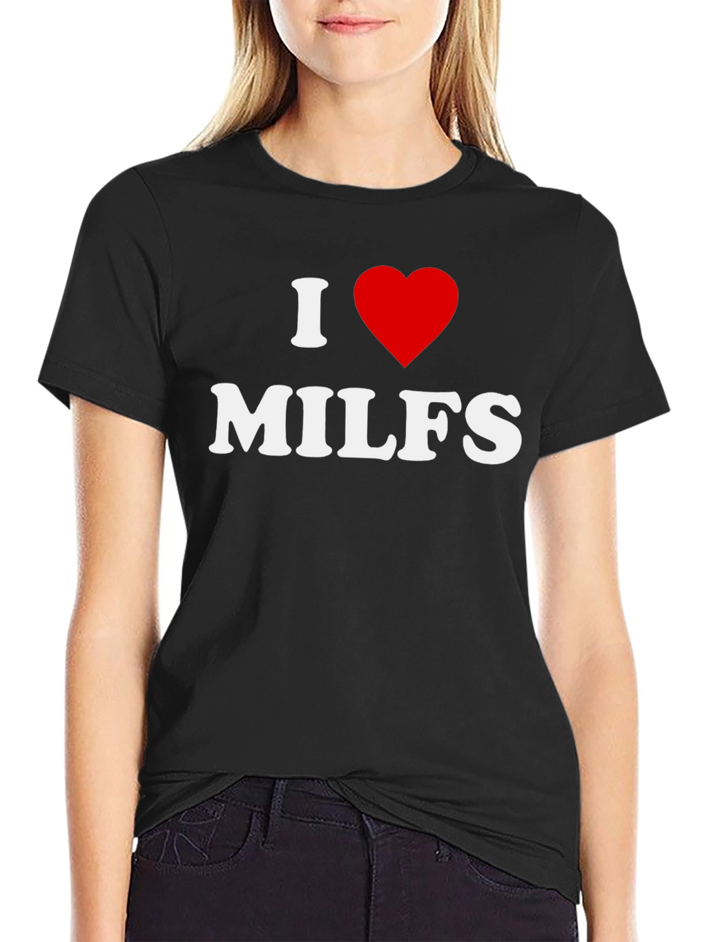 I Heart MILFS Graphic Tee - Black
