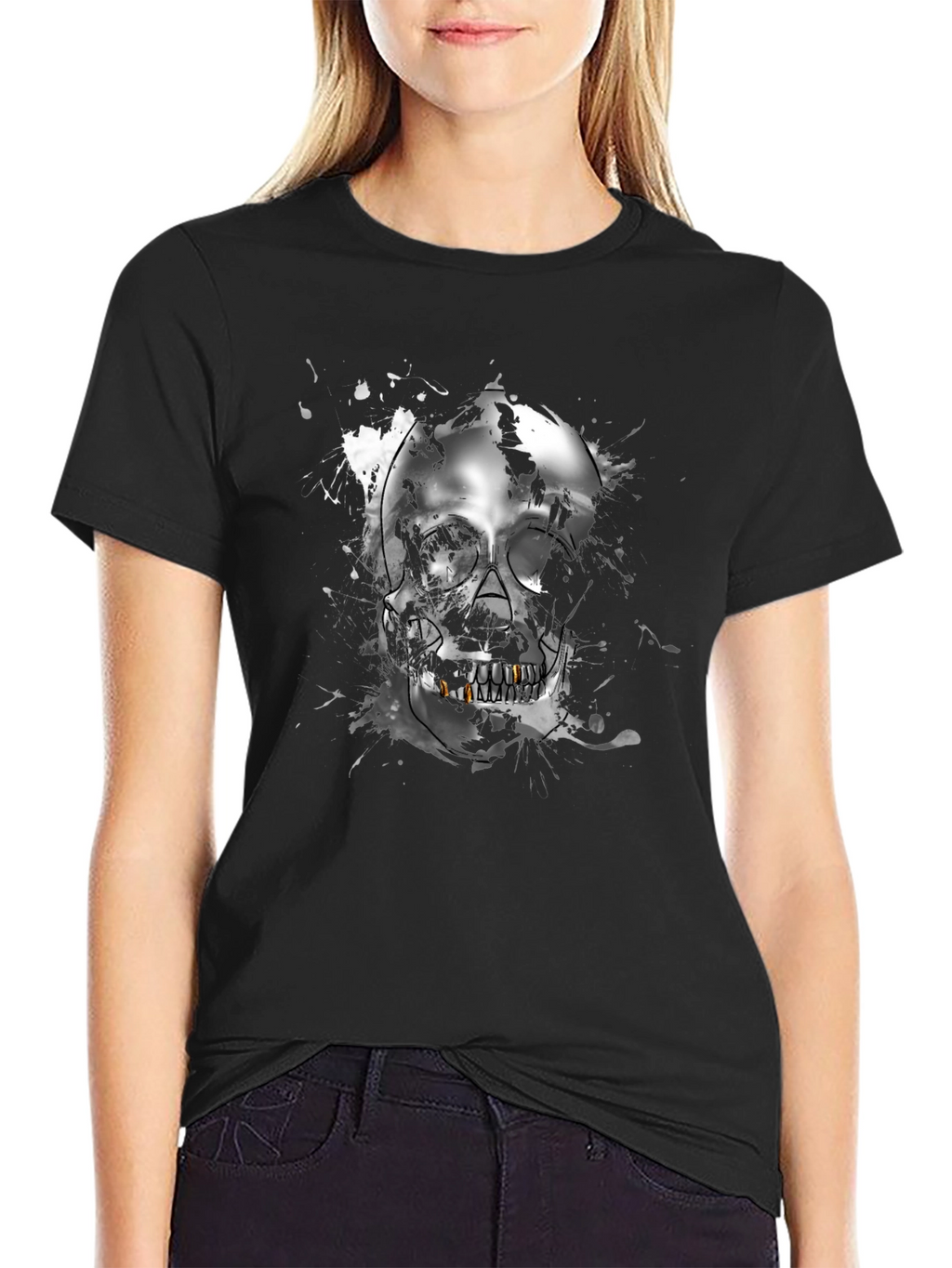 Skull Graphic T-Shirt - Edgy Streetwear Tee