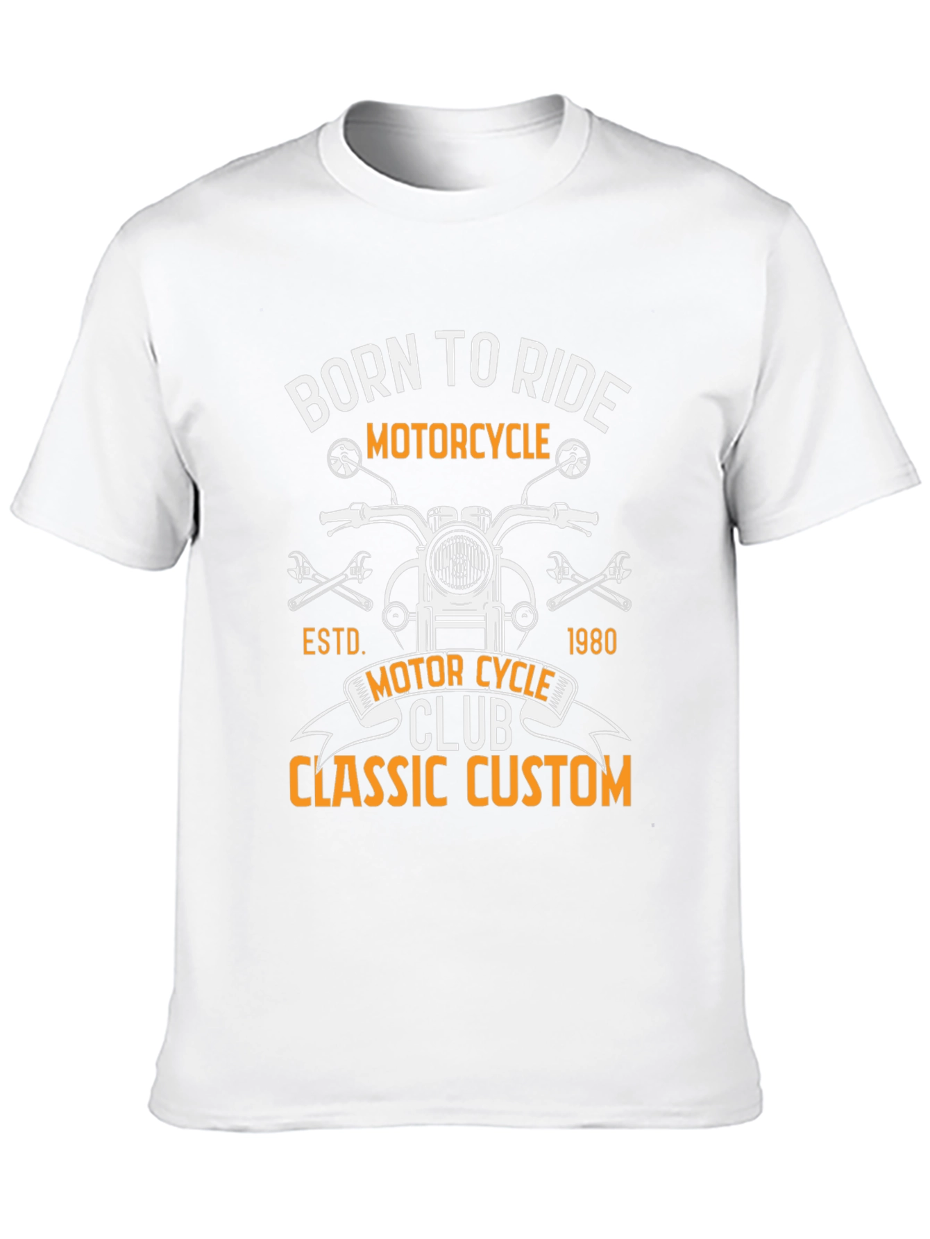 Born To Ride Motorcycle Classic Custom T-Shirt