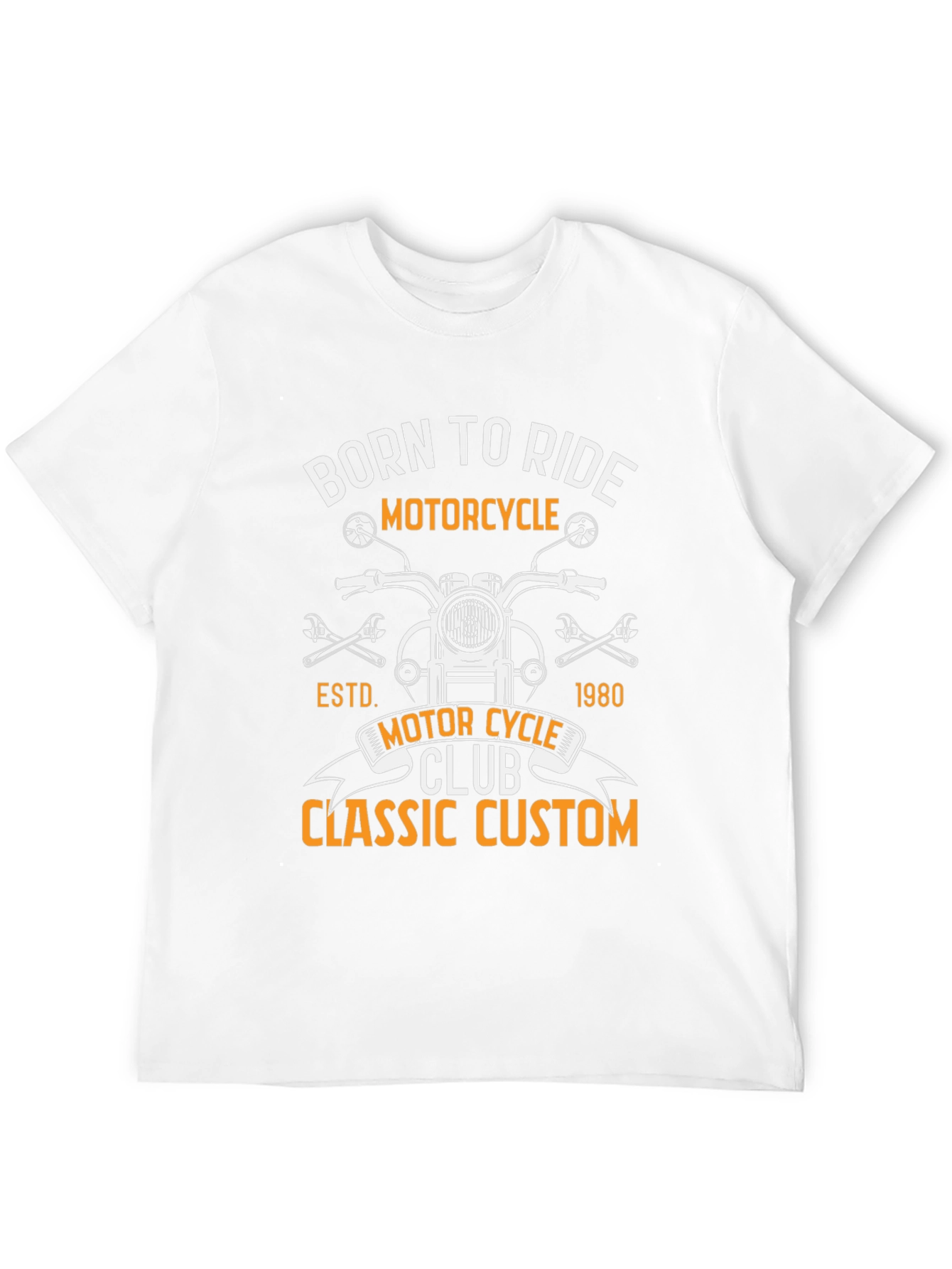 Born To Ride Motorcycle Classic Custom T-Shirt