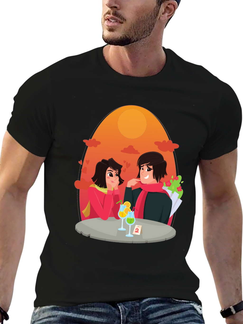 Romantic Date Graphic Tee