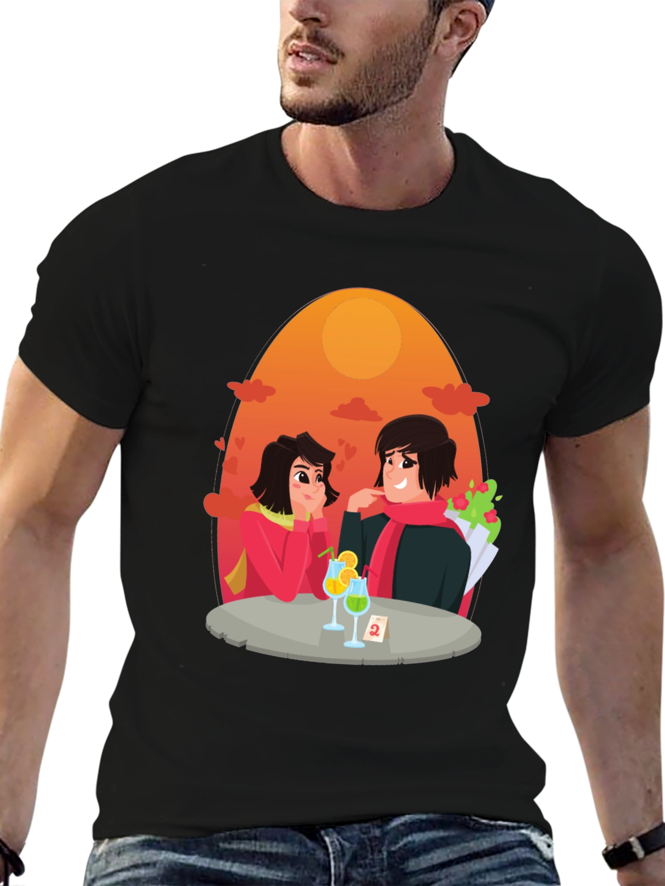 Romantic Date Graphic Tee