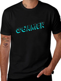 Cool Gamer Graphic T-Shirt - Black Casual Tee