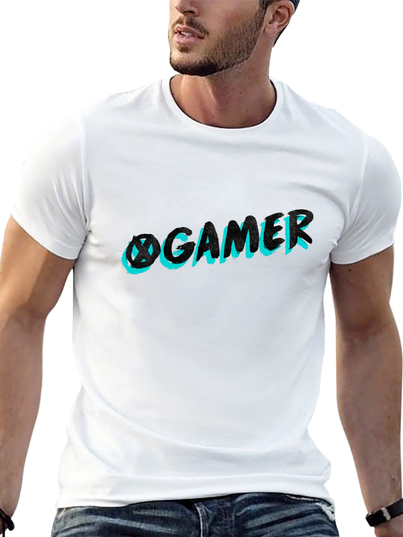 Cool Gamer Graphic T-Shirt - Black Casual Tee