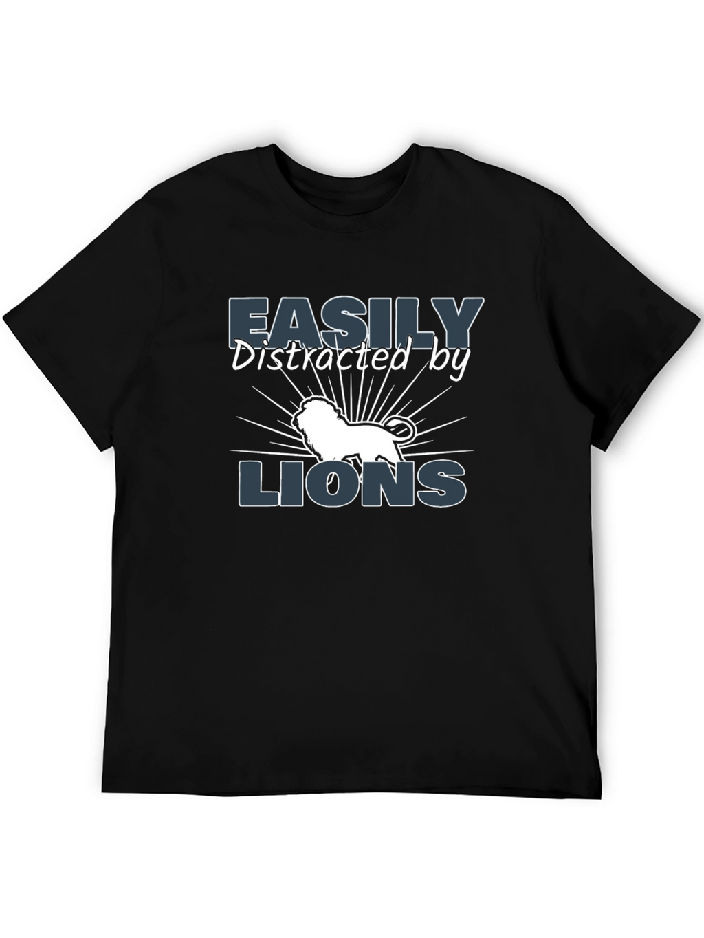 Easily Distracted By Lions Graphic T-Shirt