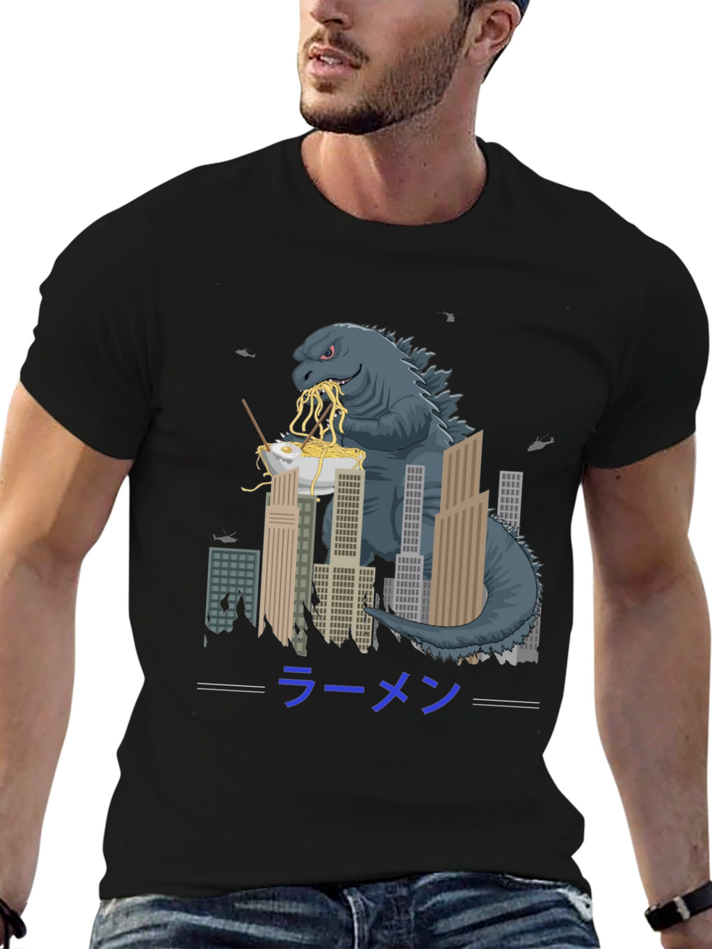 Godzilla Ramen Graphic T-Shirt