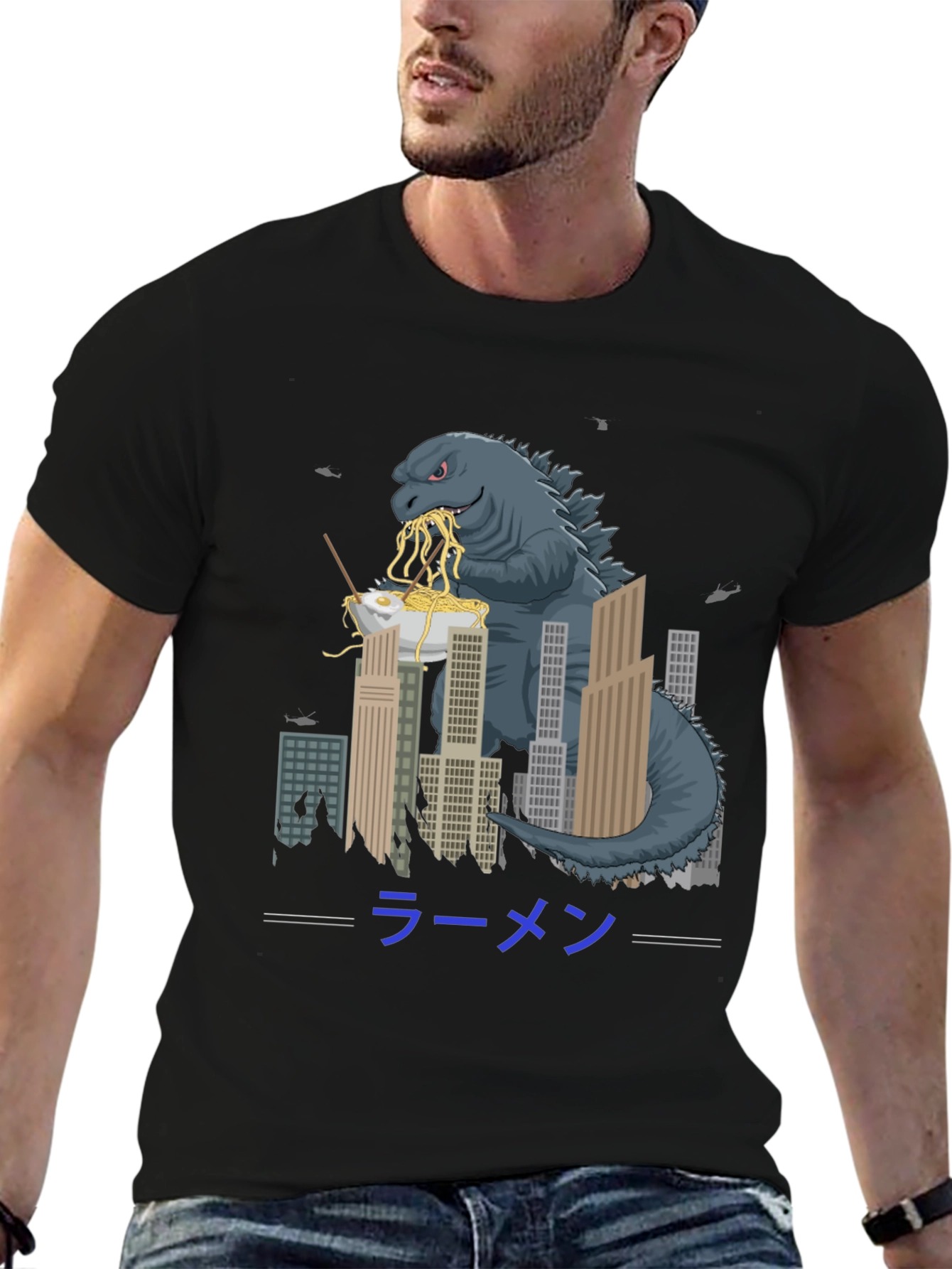 Godzilla Ramen Graphic T-Shirt