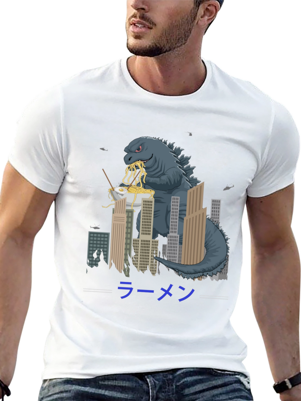 Godzilla Ramen Graphic T-Shirt