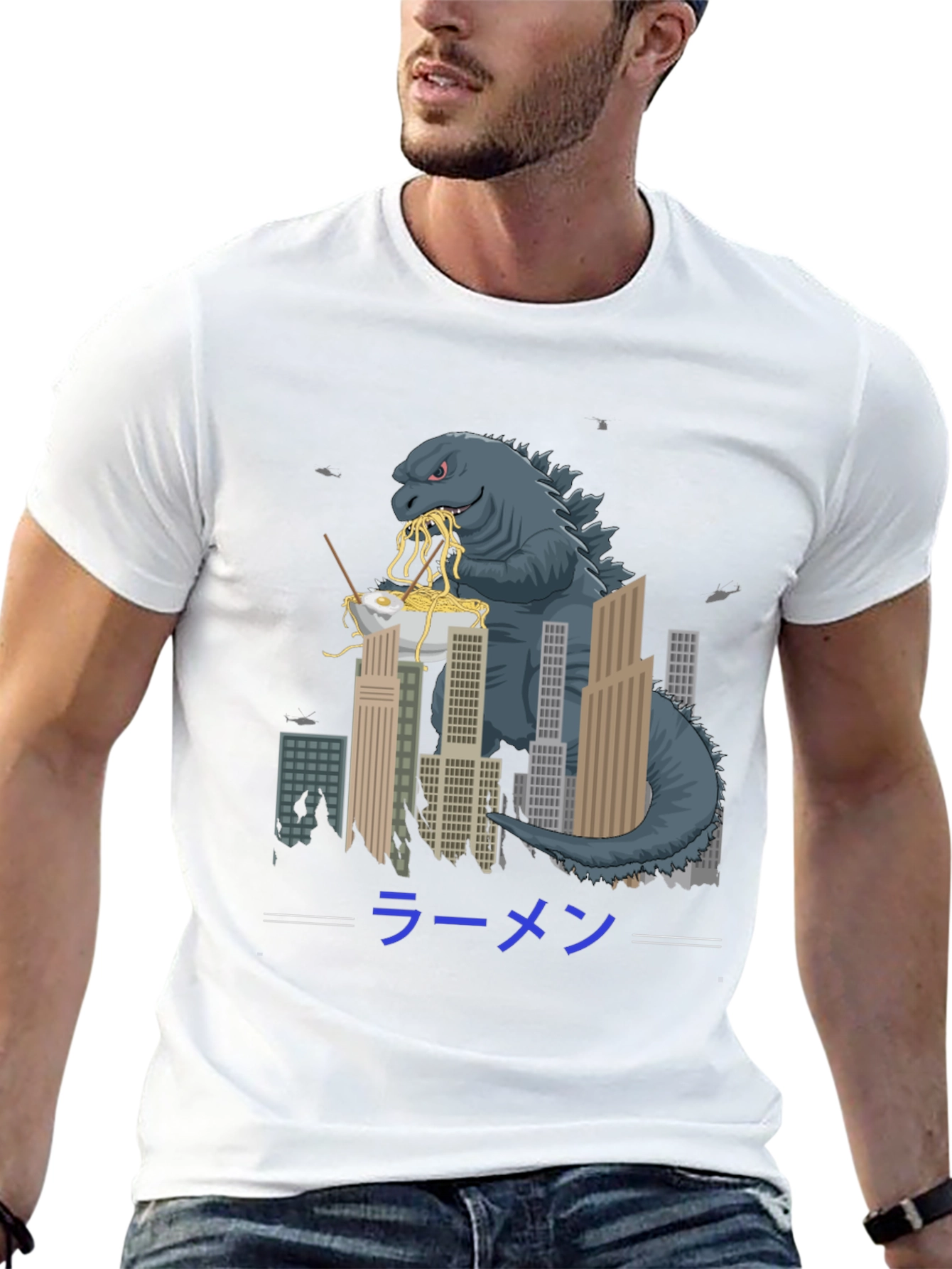 Godzilla Ramen Graphic T-Shirt