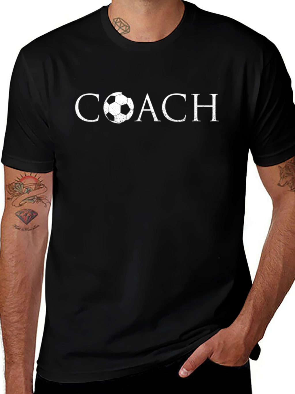 Soccer Coach T-Shirt - Black