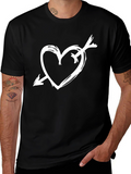 Heart Arrow Graphic Tee - Stylish Casual Wear