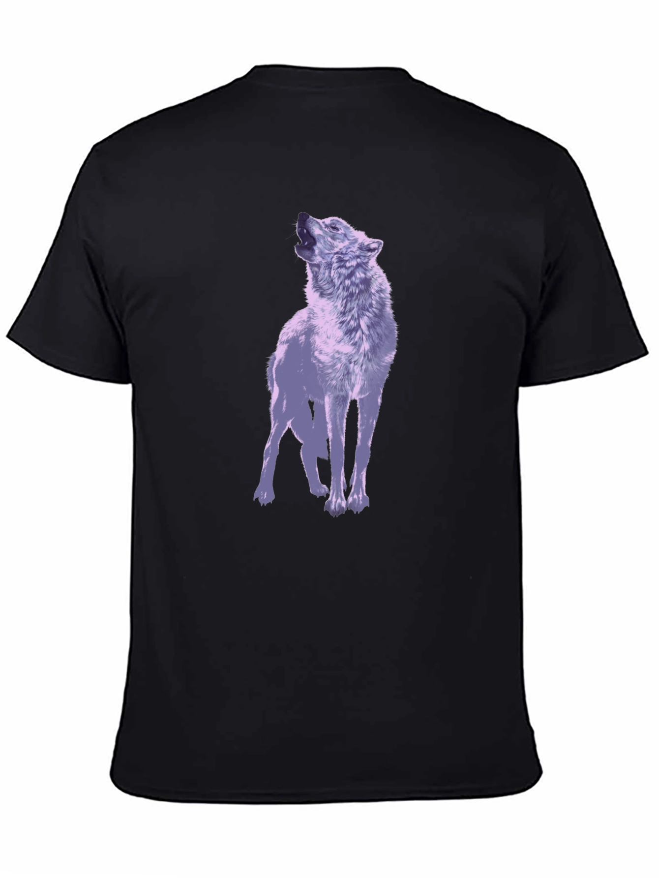 Wolf Graphic T-Shirt - Mens Black Tee