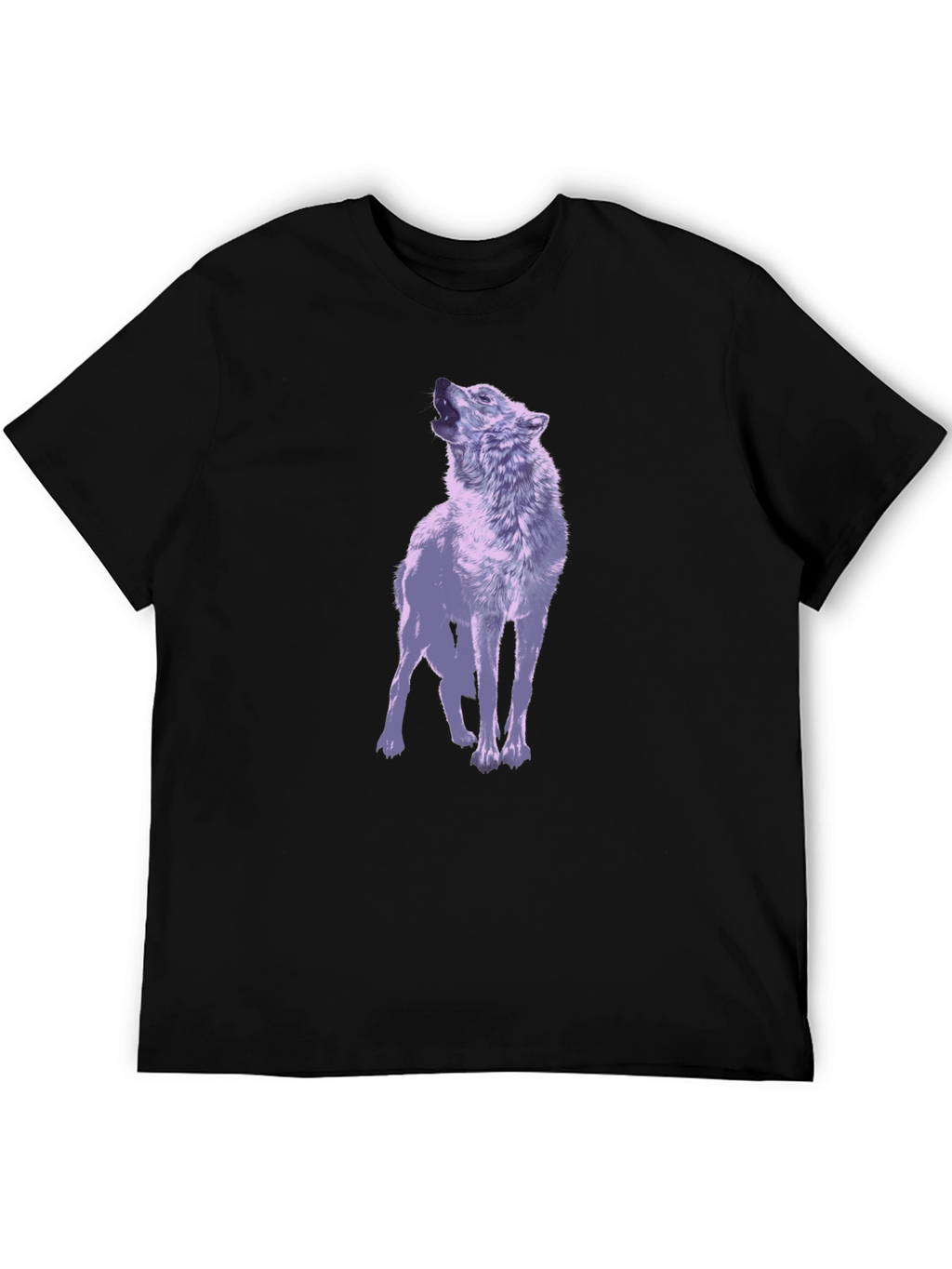 Wolf Graphic T-Shirt - Mens Black Tee