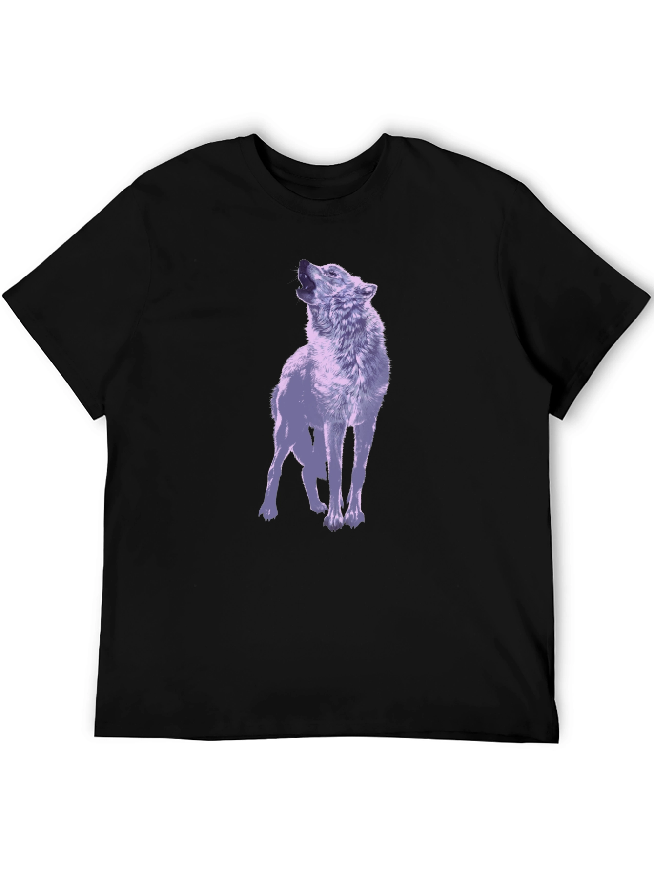 Wolf Graphic T-Shirt - Mens Black Tee