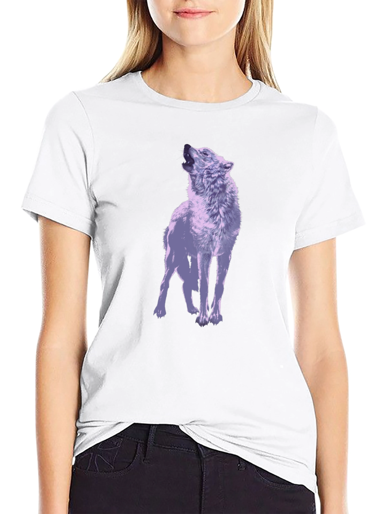Wolf Graphic T-Shirt - Mens Black Tee