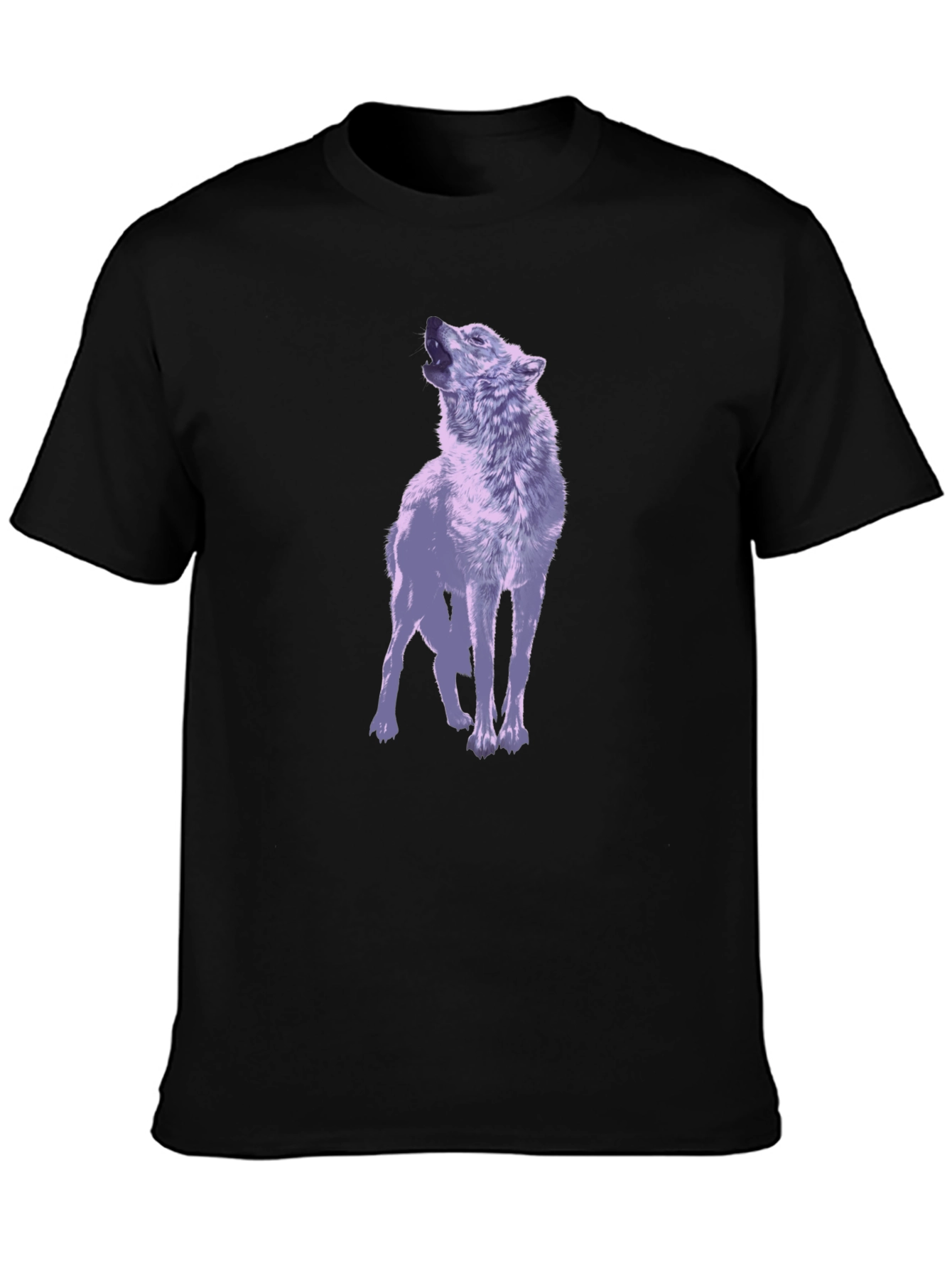 Wolf Graphic T-Shirt - Mens Black Tee