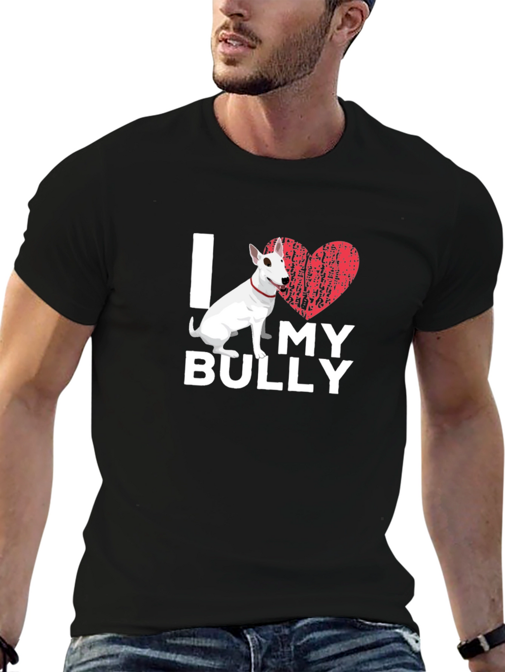 I Love My Bully T-Shirt - Dog Lover Tee
