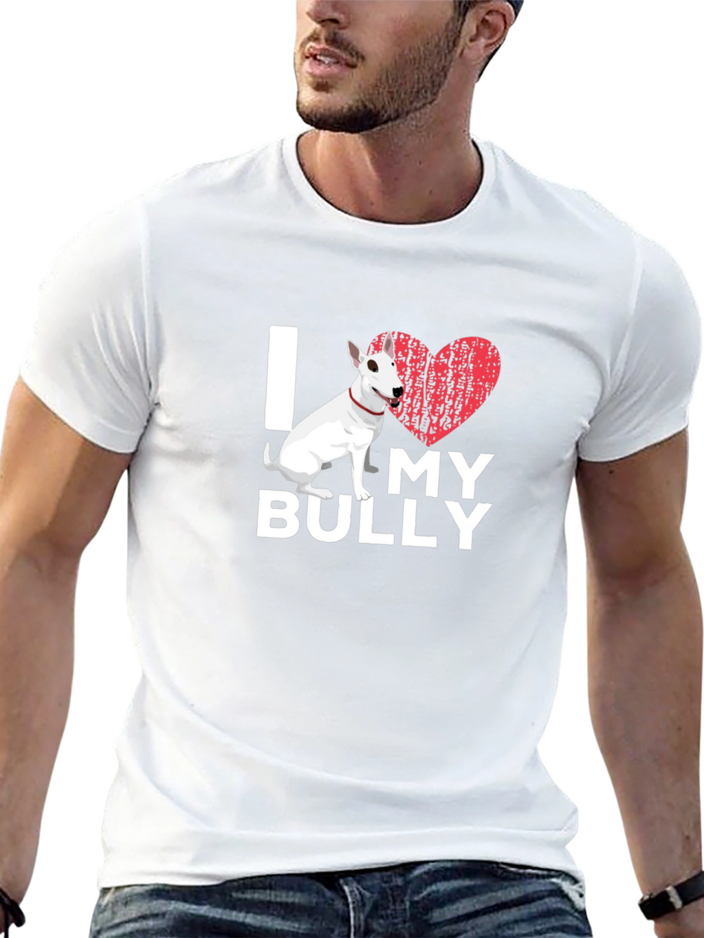 I Love My Bully T-Shirt - Dog Lover Tee