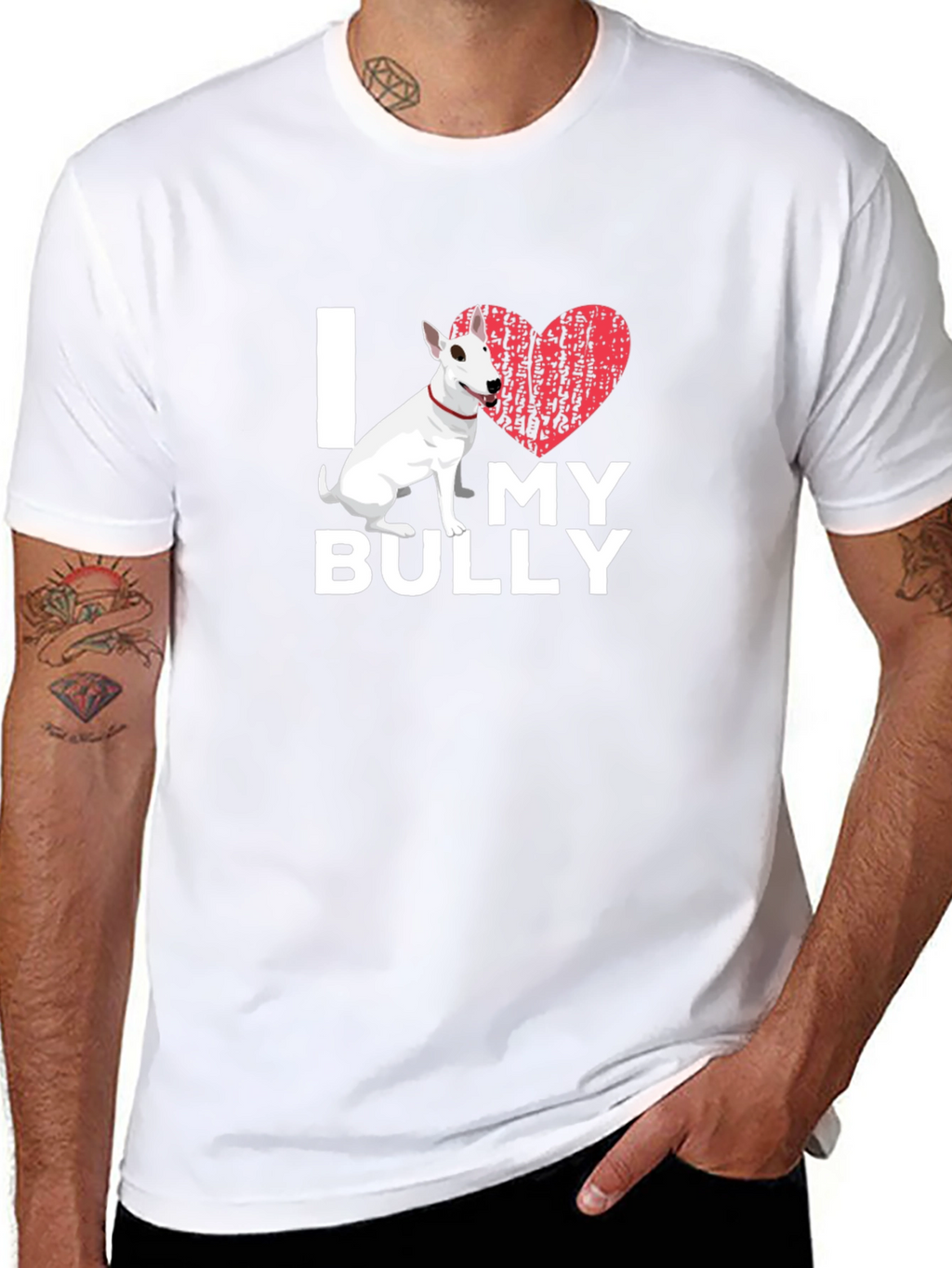 I Love My Bully T-Shirt - Dog Lover Tee