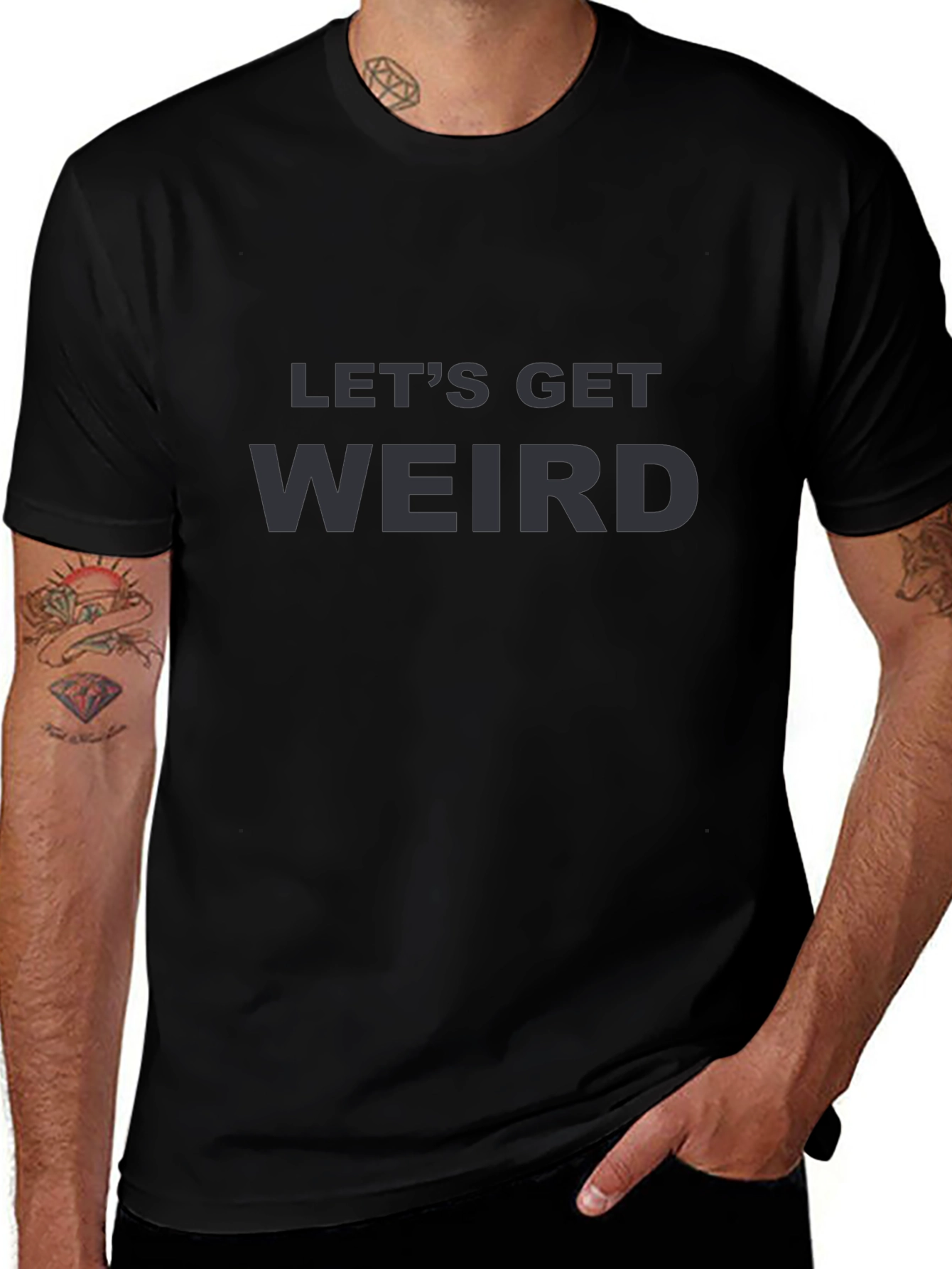 Lets Get Weird Graphic Tee - Black