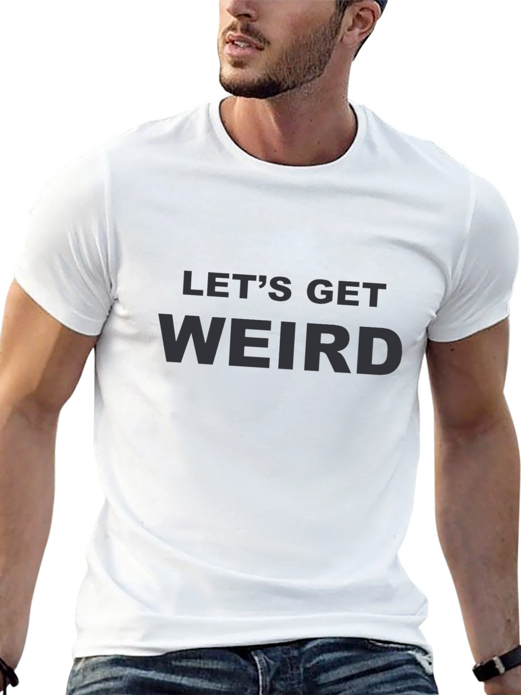 Lets Get Weird Graphic Tee - Black