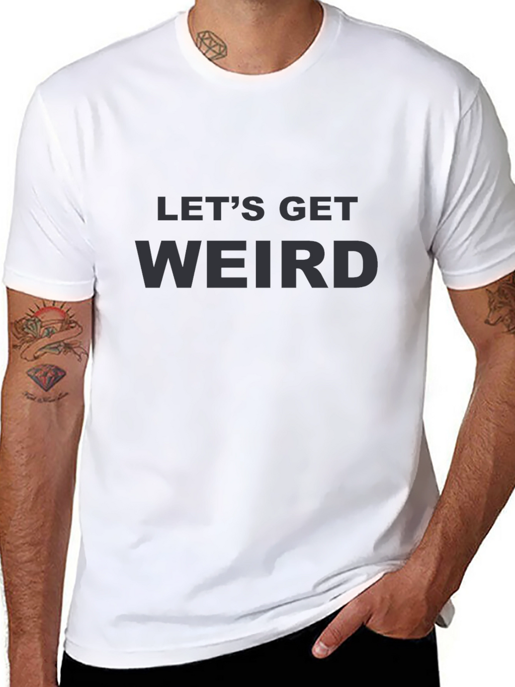 Lets Get Weird Graphic Tee - Black