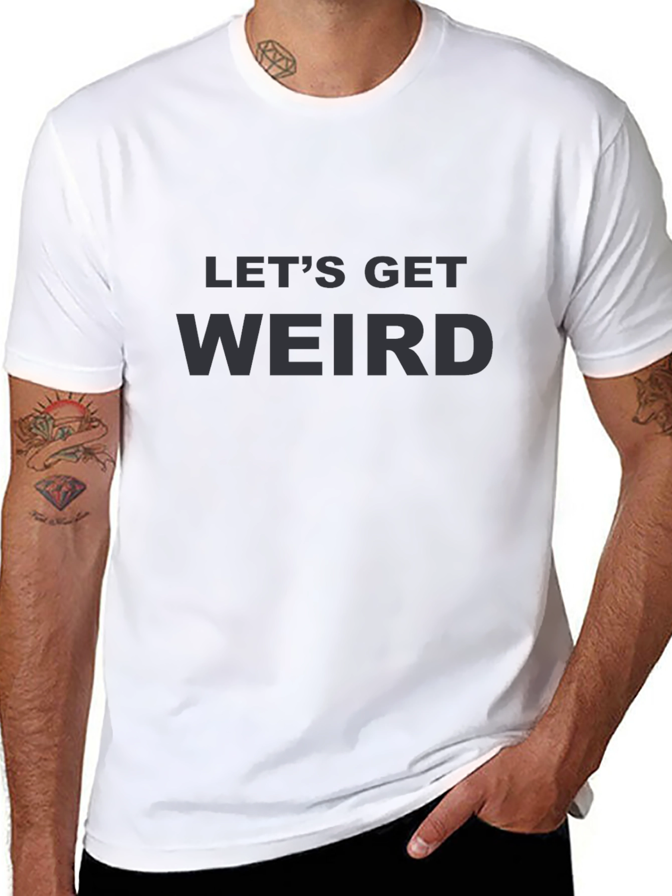 Lets Get Weird Graphic Tee - Black