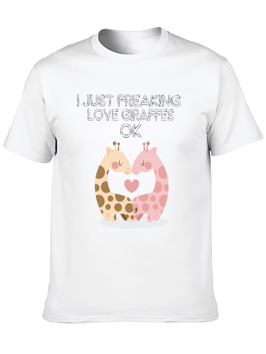 I Love Giraffes Graphic T-Shirt