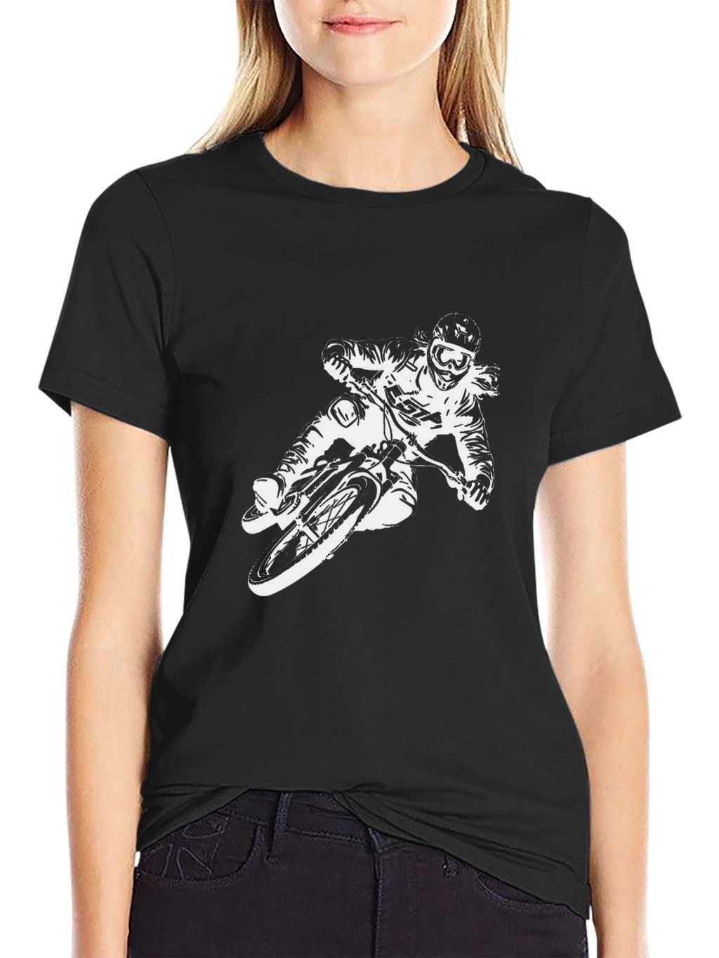 Mens Graphic T-Shirt - Mountain Biker Design