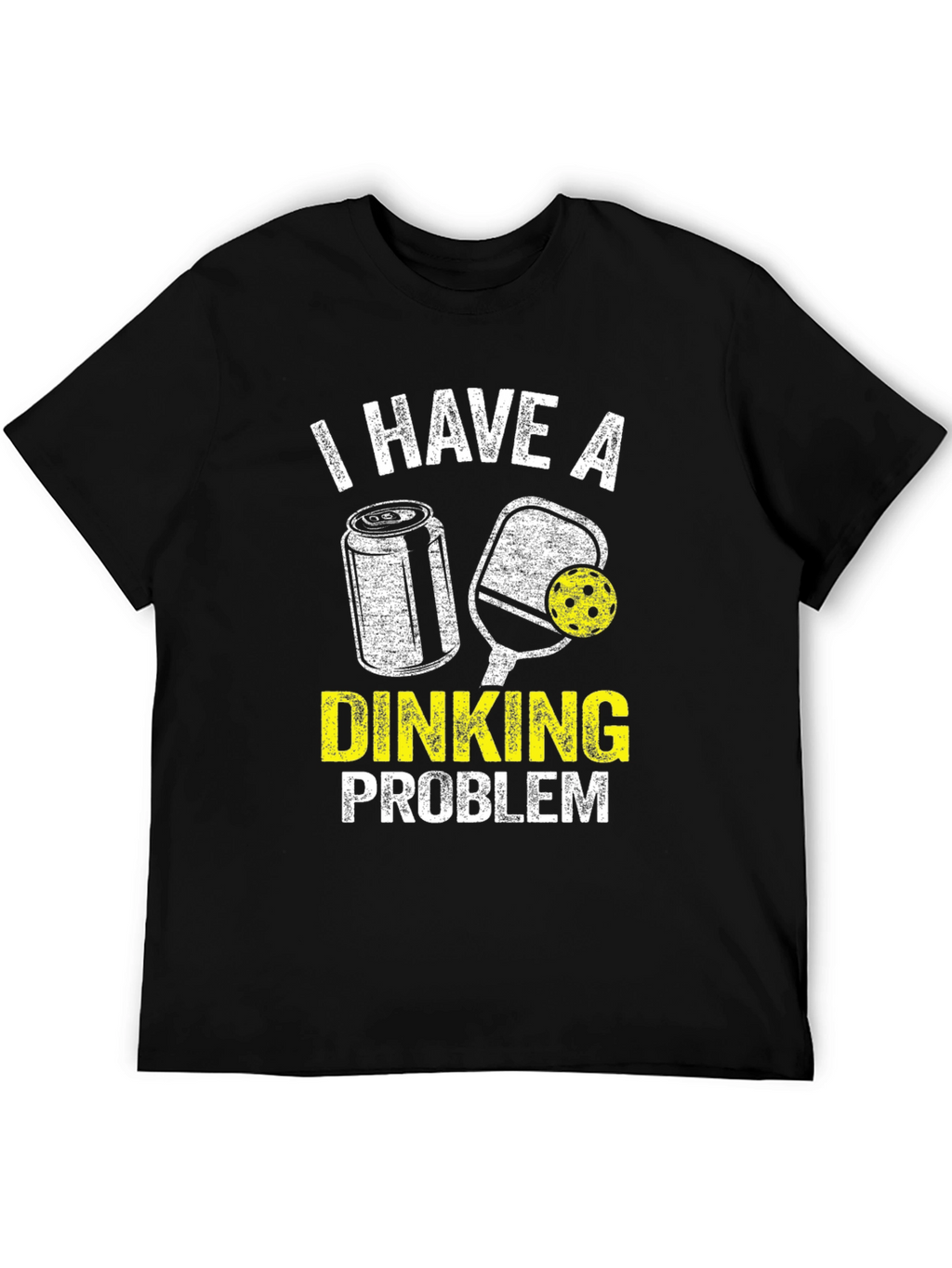 I Have a Dinking Problem Black Graphic Tee