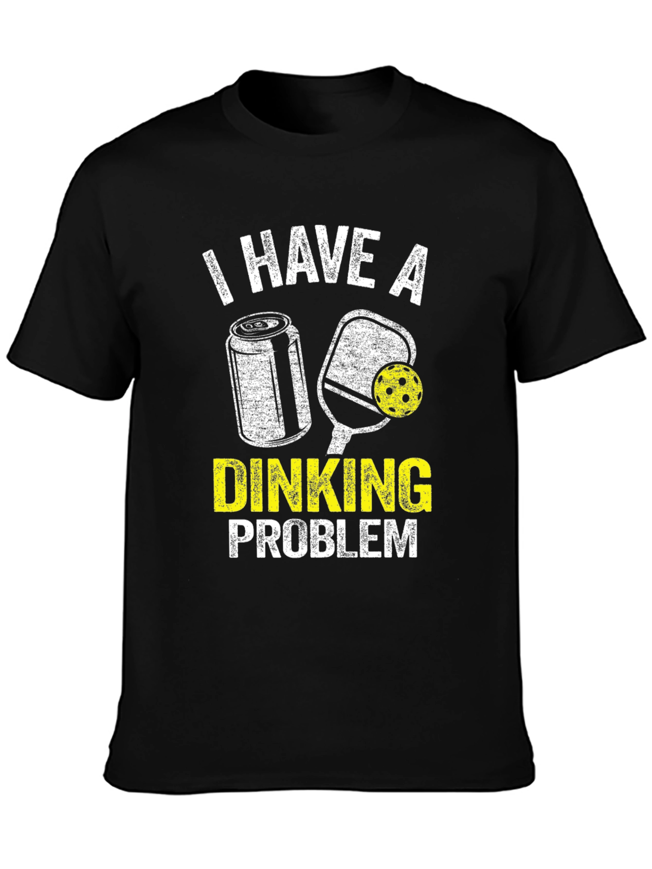 I Have a Dinking Problem Black Graphic Tee