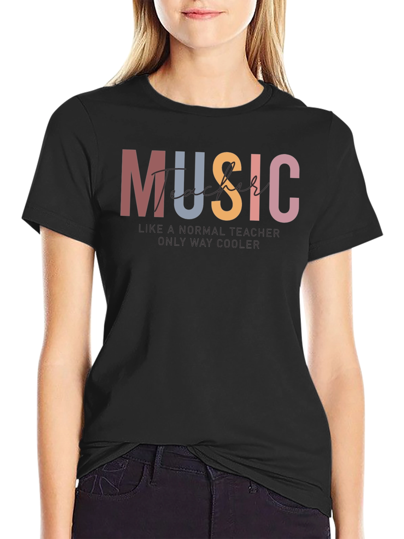 Music Teacher T-Shirt - Only Way Cooler Graphic Tee
