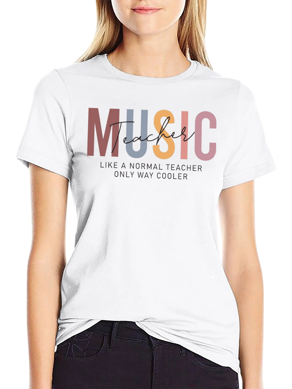 Music Teacher T-Shirt - Only Way Cooler Graphic Tee
