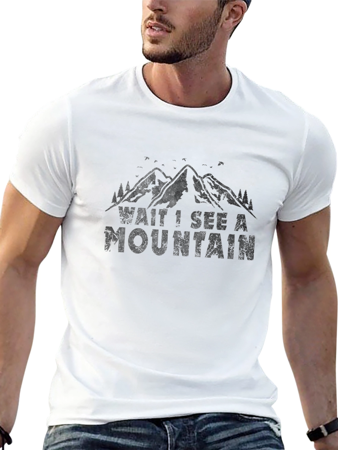 Mountain Lover Tee: Wait I See a Mountain T-Shirt