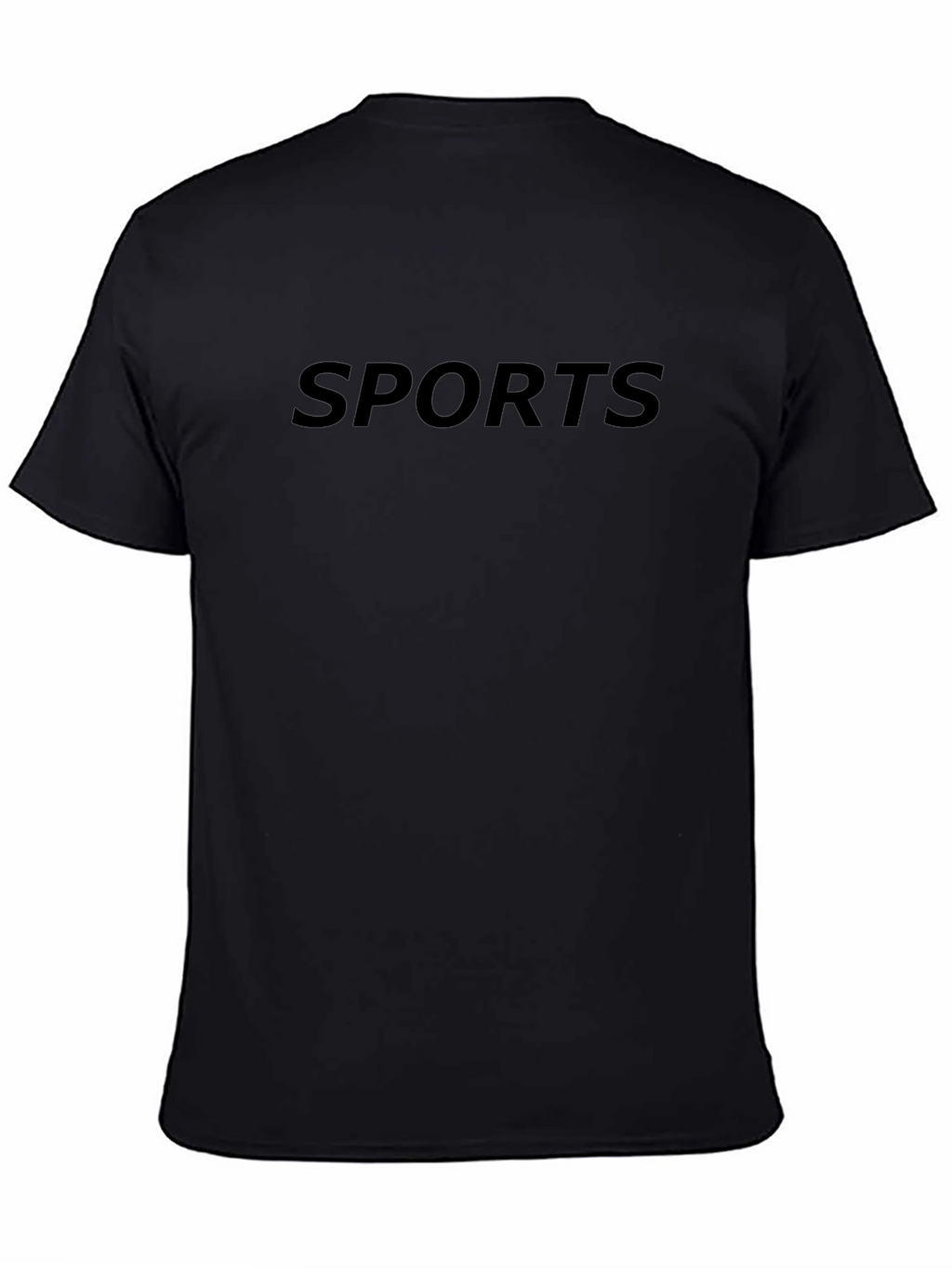 Mens Black Sports T-Shirt