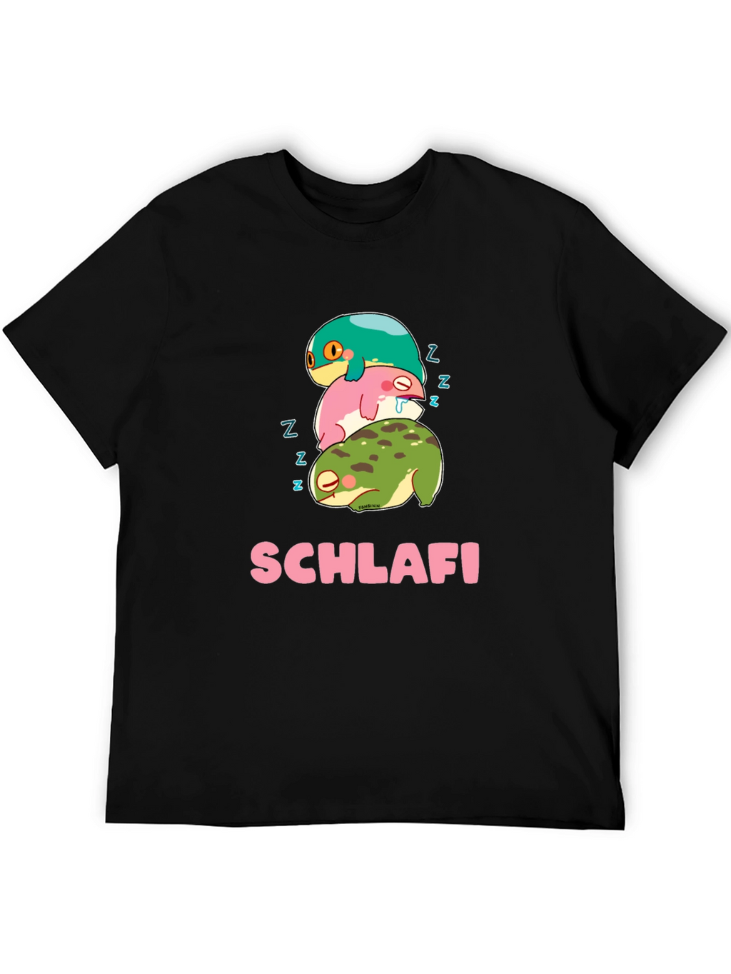 Schlafi Sleeping Frog Stack T-Shirt